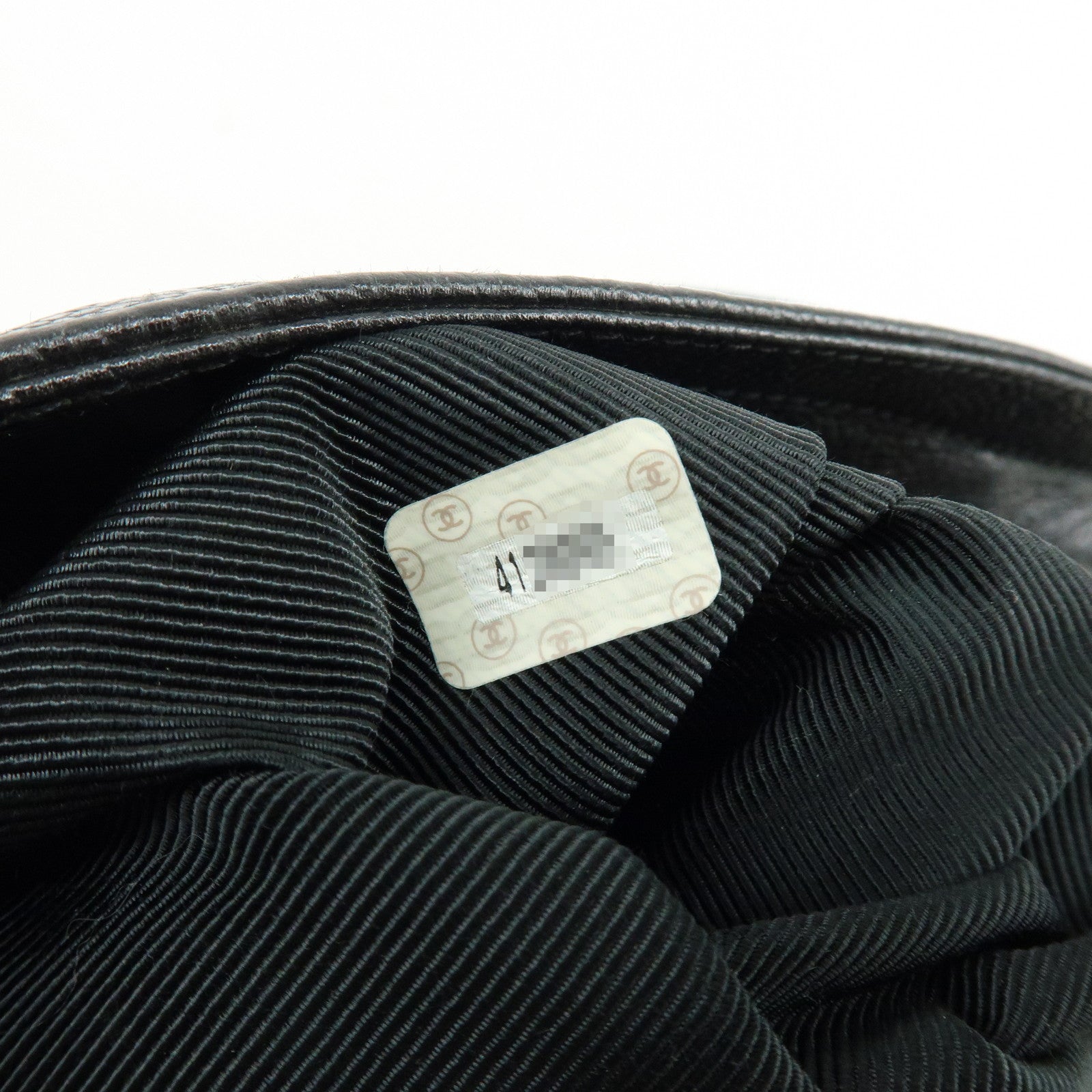 CHANEL Triple COCO Mark Caviarskin Chain Shoulder Bag Black