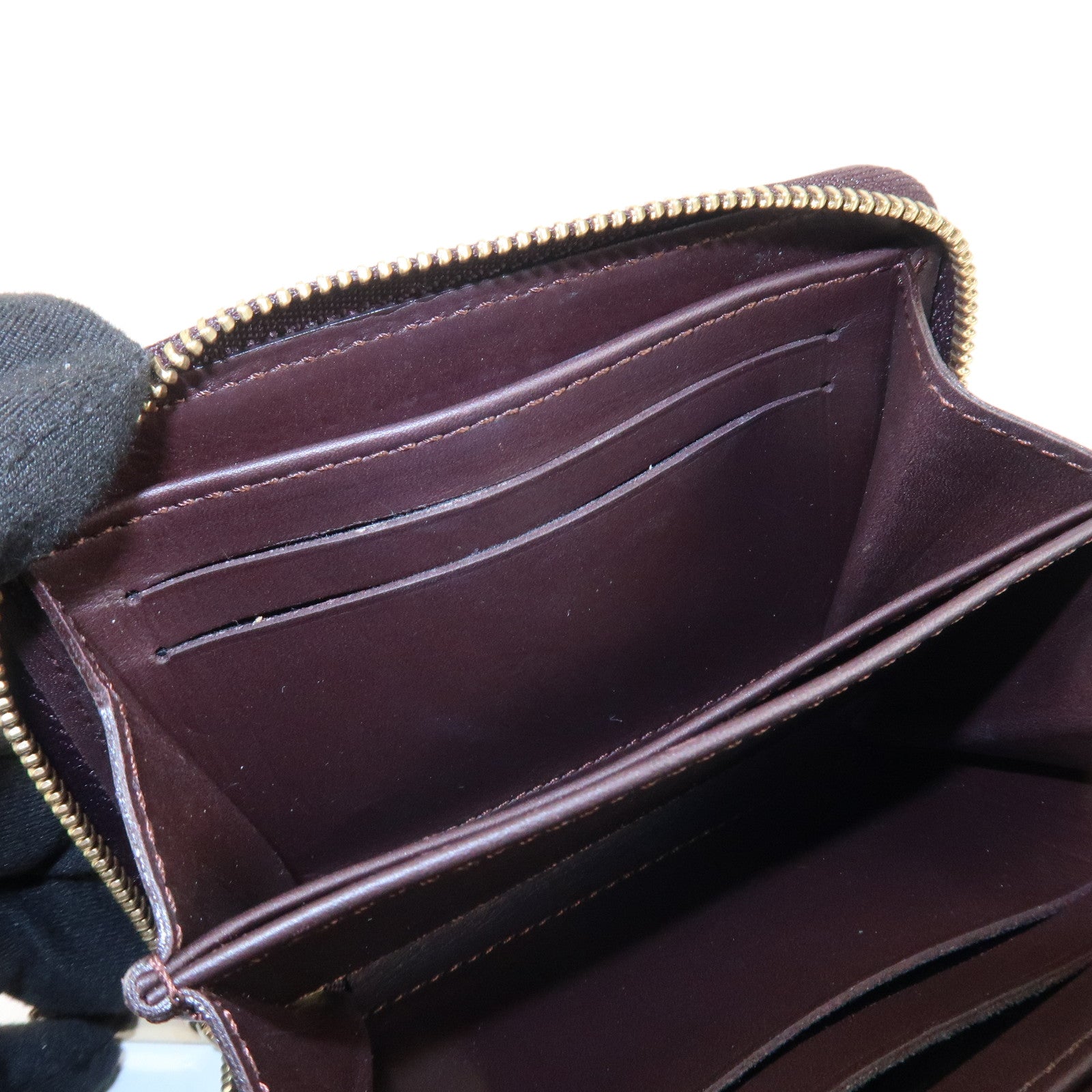 Louis Vuitton Monogram Vernis Zippy Coin Purse Amarante M93607 Used