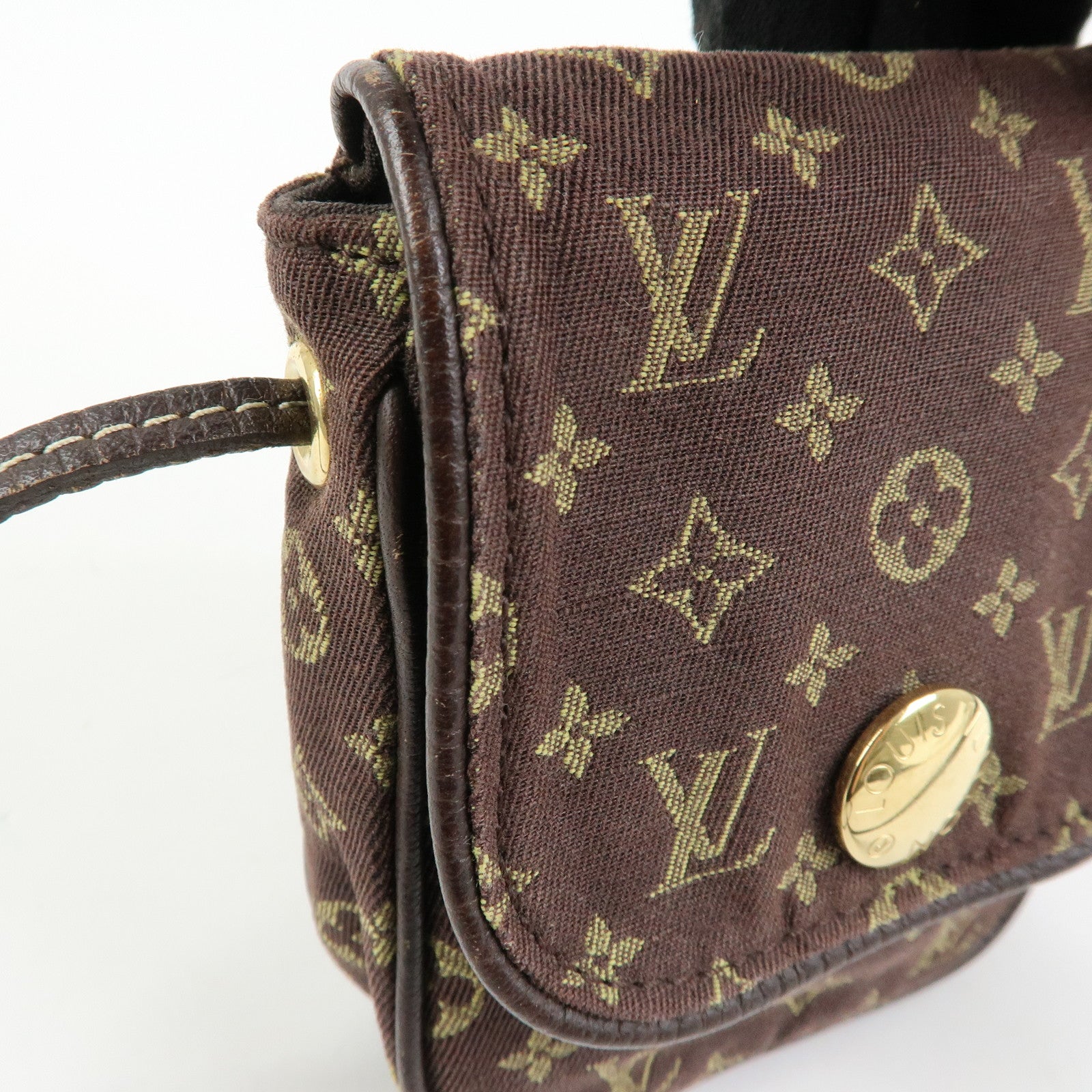Louis Vuitton Monogram Mini Lin Pochette Cancun Ebene M95313