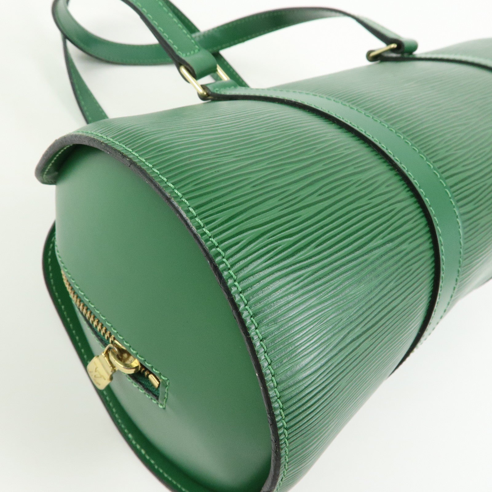 Louis Vuitton Epi Soufflot Hand Bag Borneo Green M52224