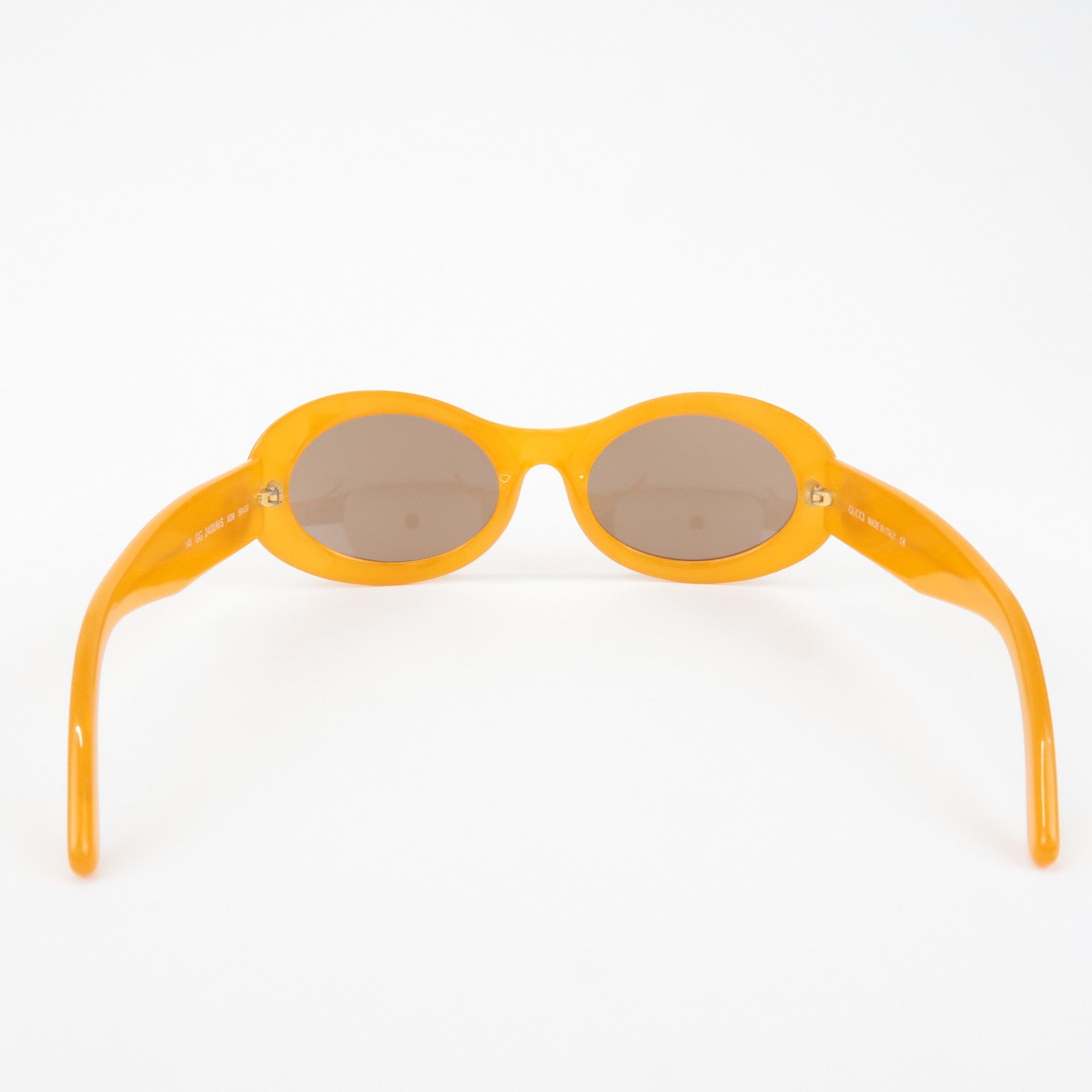 GUCCI Interlocking G Plastic Sunglasses Orange GG2400/N/S 56隨・ス。22 Used