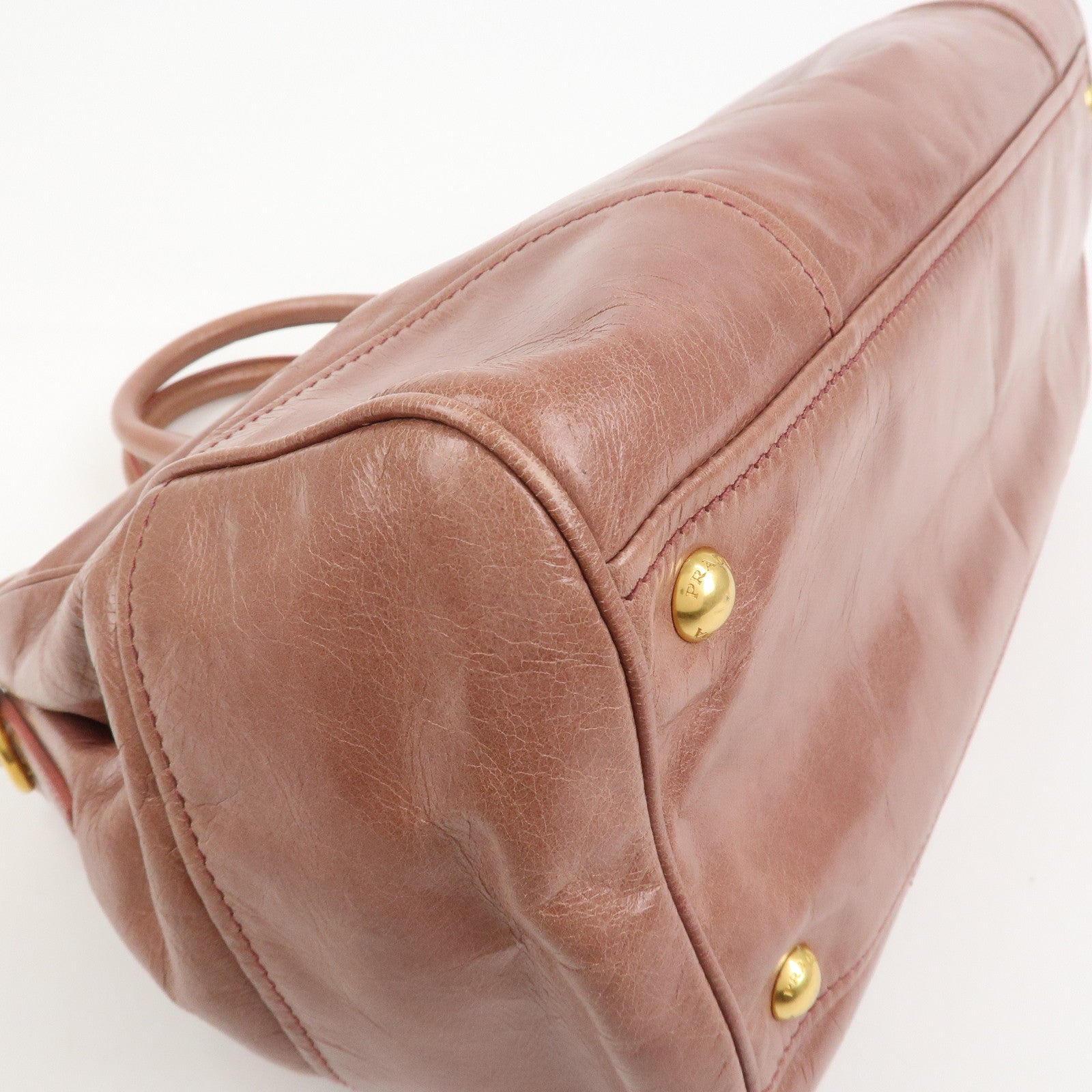 PRADA Leather 2Way Hand Bag Shoulder Bag Pink BN2324