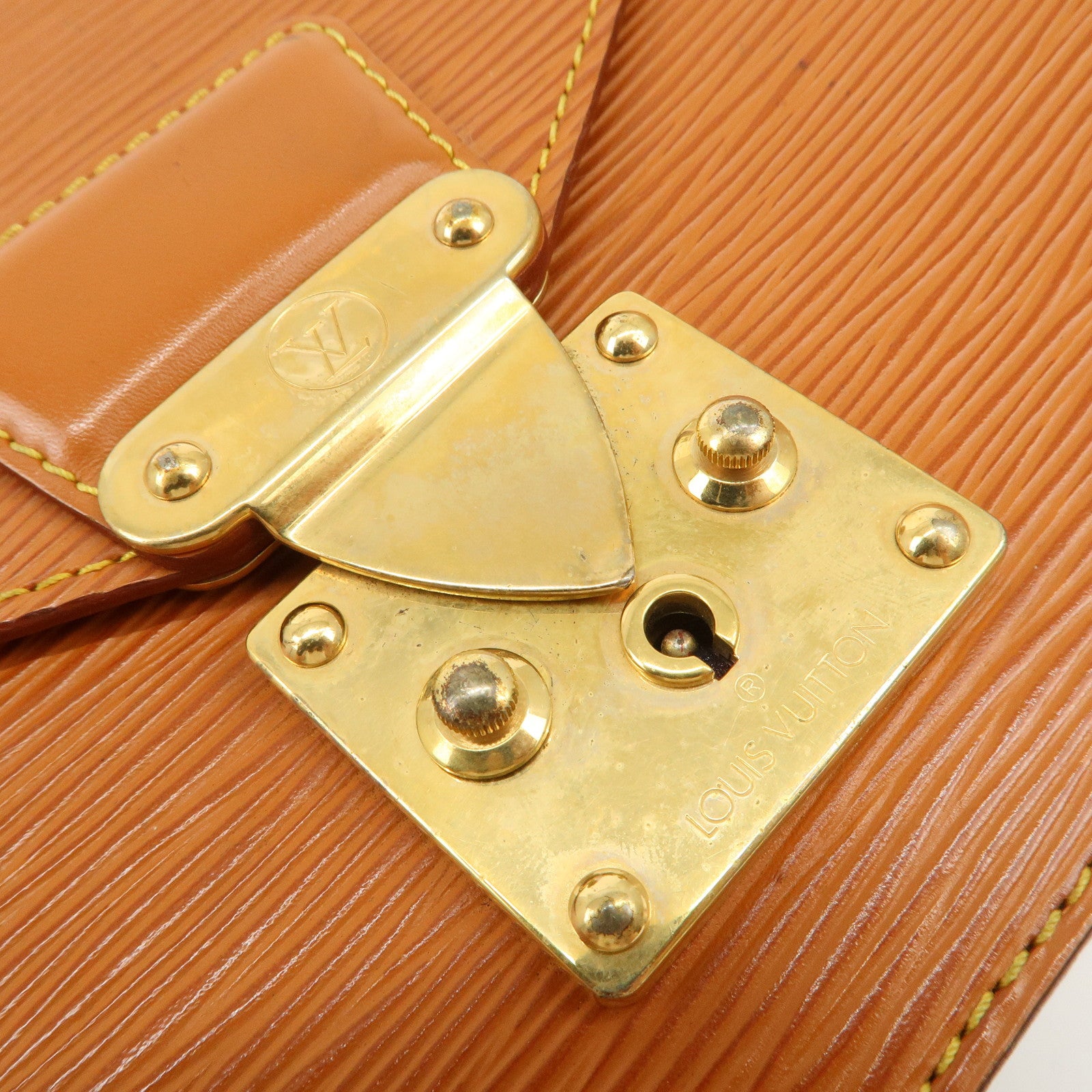 Louis Vuitton Epi Sellier Dragonne Clutch Bag Kenya Brown M52618