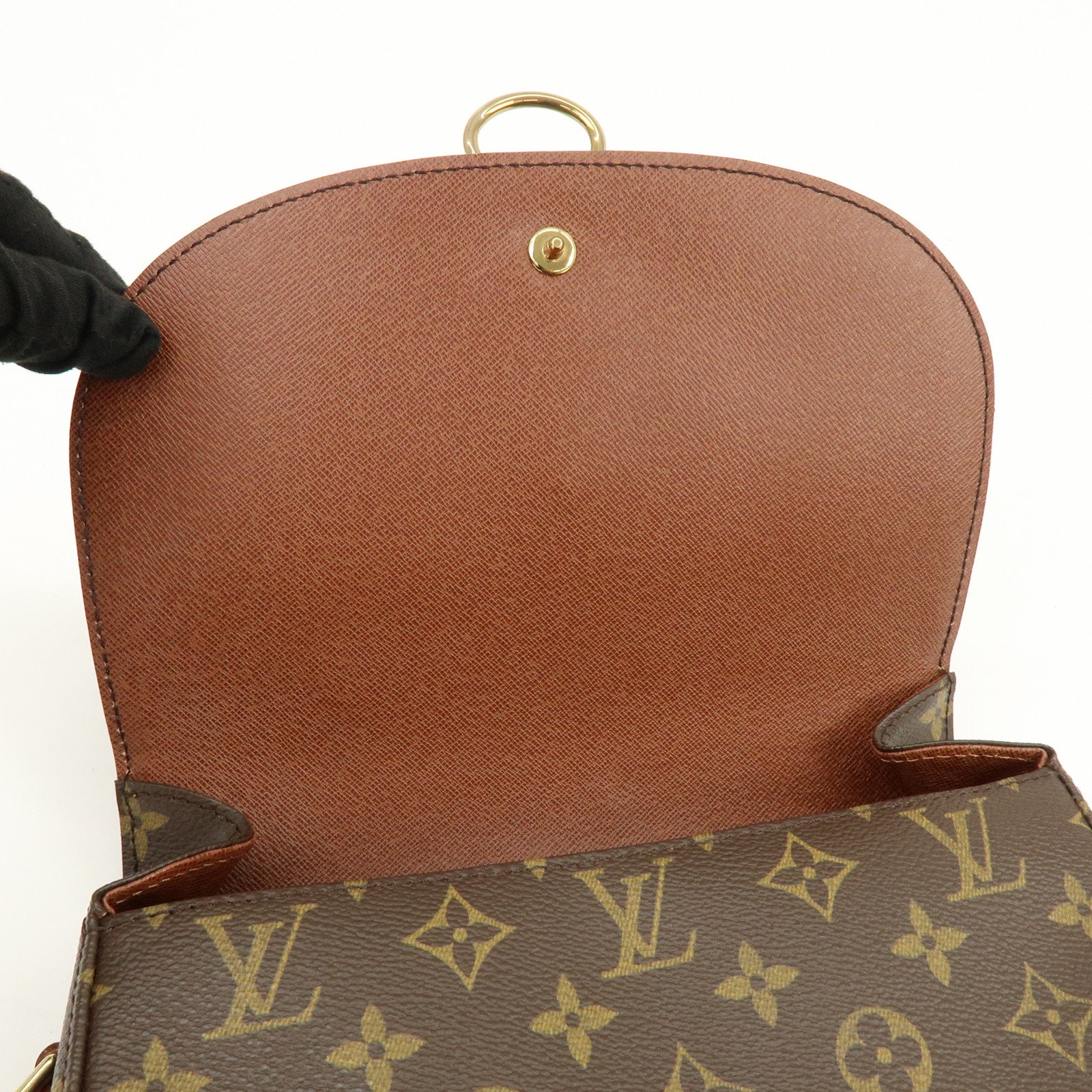 Louis Vuitton Monogram Saint Cloud GM Shoulder Bag Brown M51242