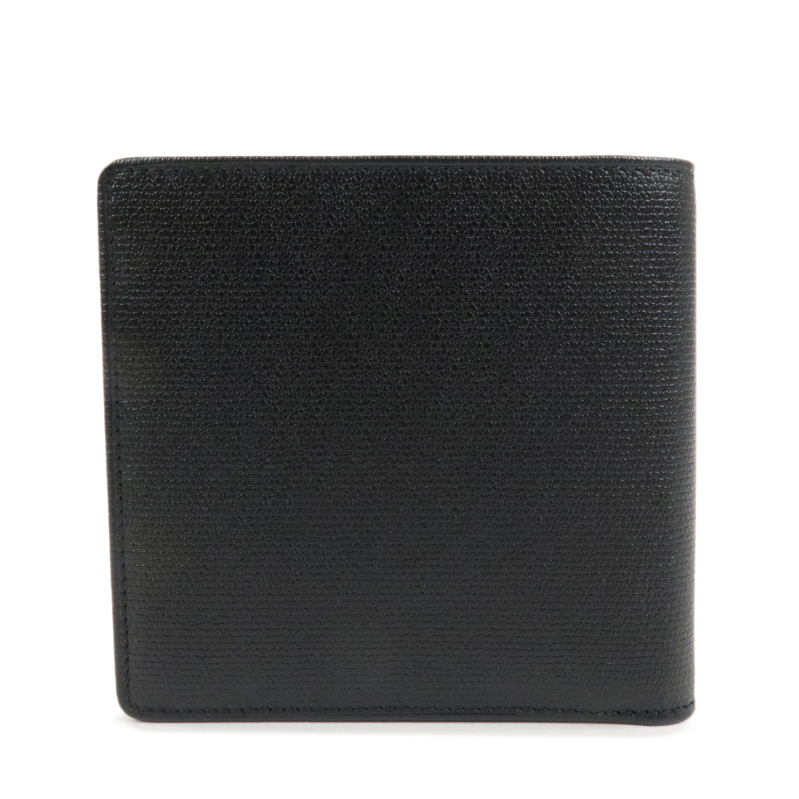 CHANEL COCO Button Leather Bi-Fold Compact Wallet Black A20901