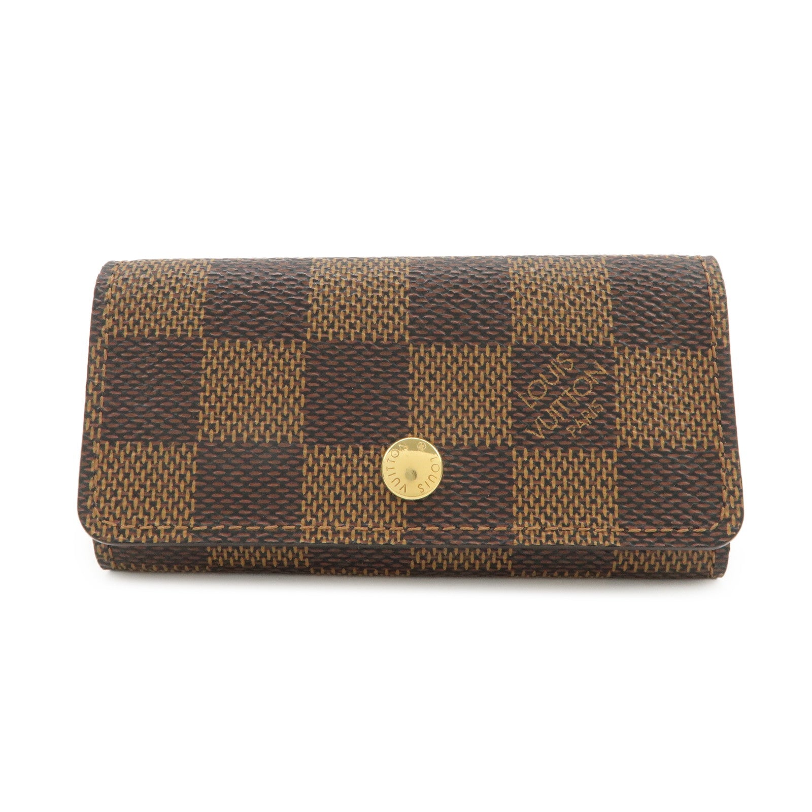 Louis Vuitton Damier Multicles 4 Key Case Damier Ebene Brown N62631