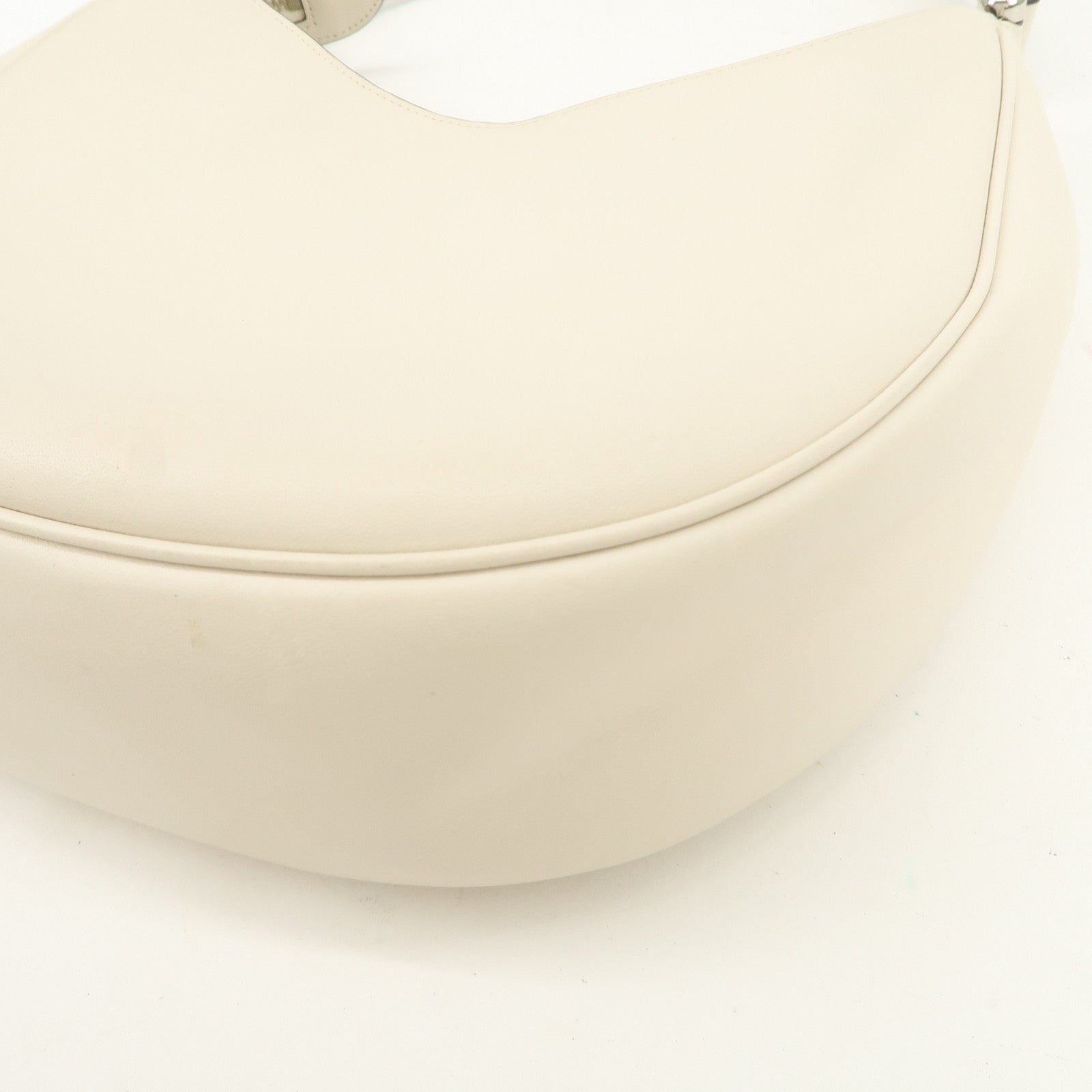 COACH Logo Calf Leather 2Way Bag Shoulder Bag Hand Bag Ivory 57119