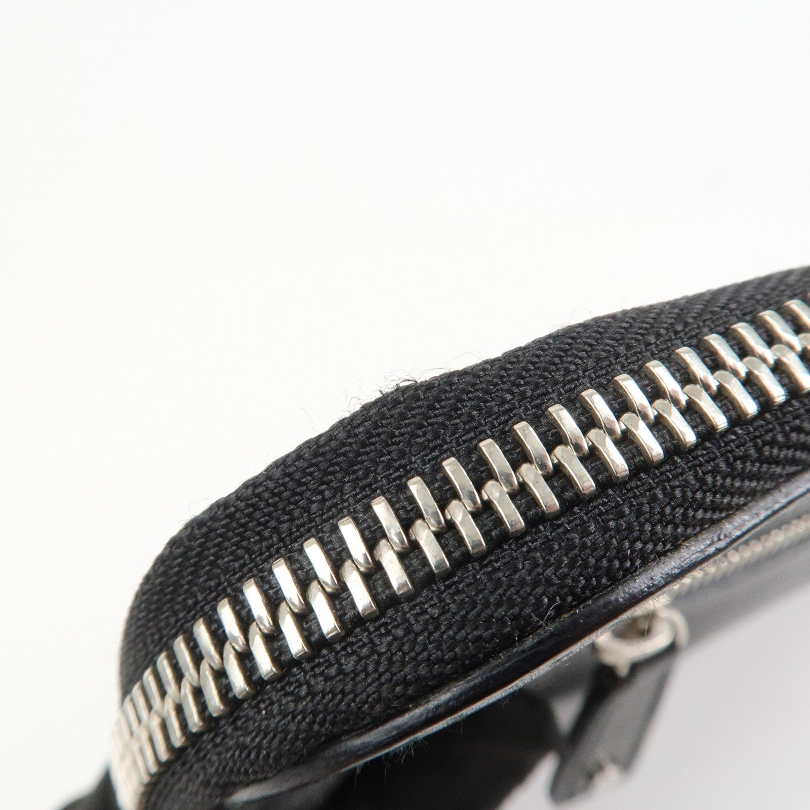 BVLGARI Logo Leather Clutch Bag Black