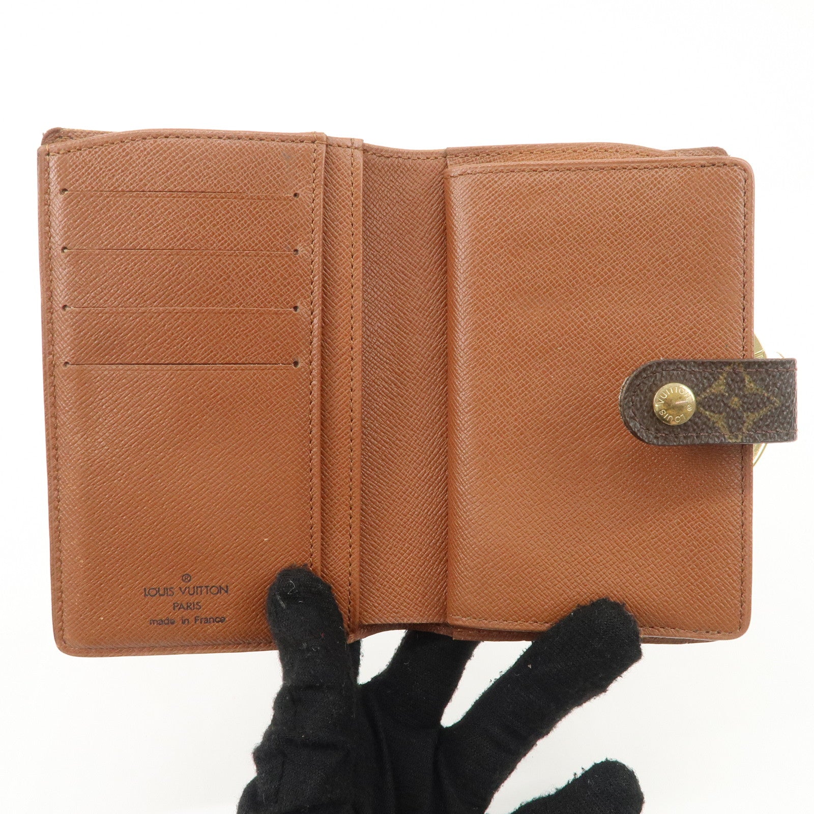 Louis Vuitton Monogram Portefeuille Viennois Wallet Brown M61674 Used