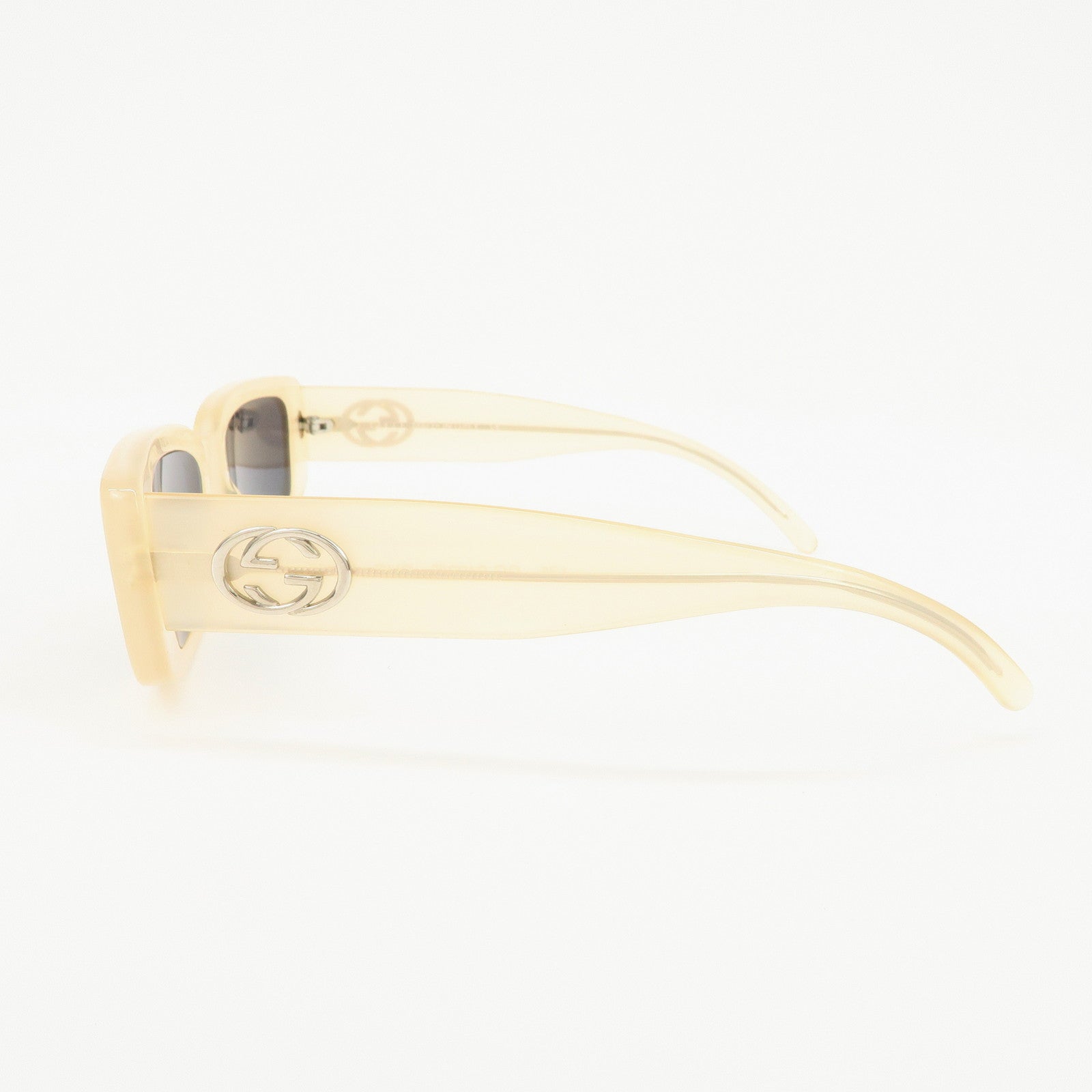 GUCCI Interlocking G Plastic Sunglasses Beige GG2409/S DHO 49□19