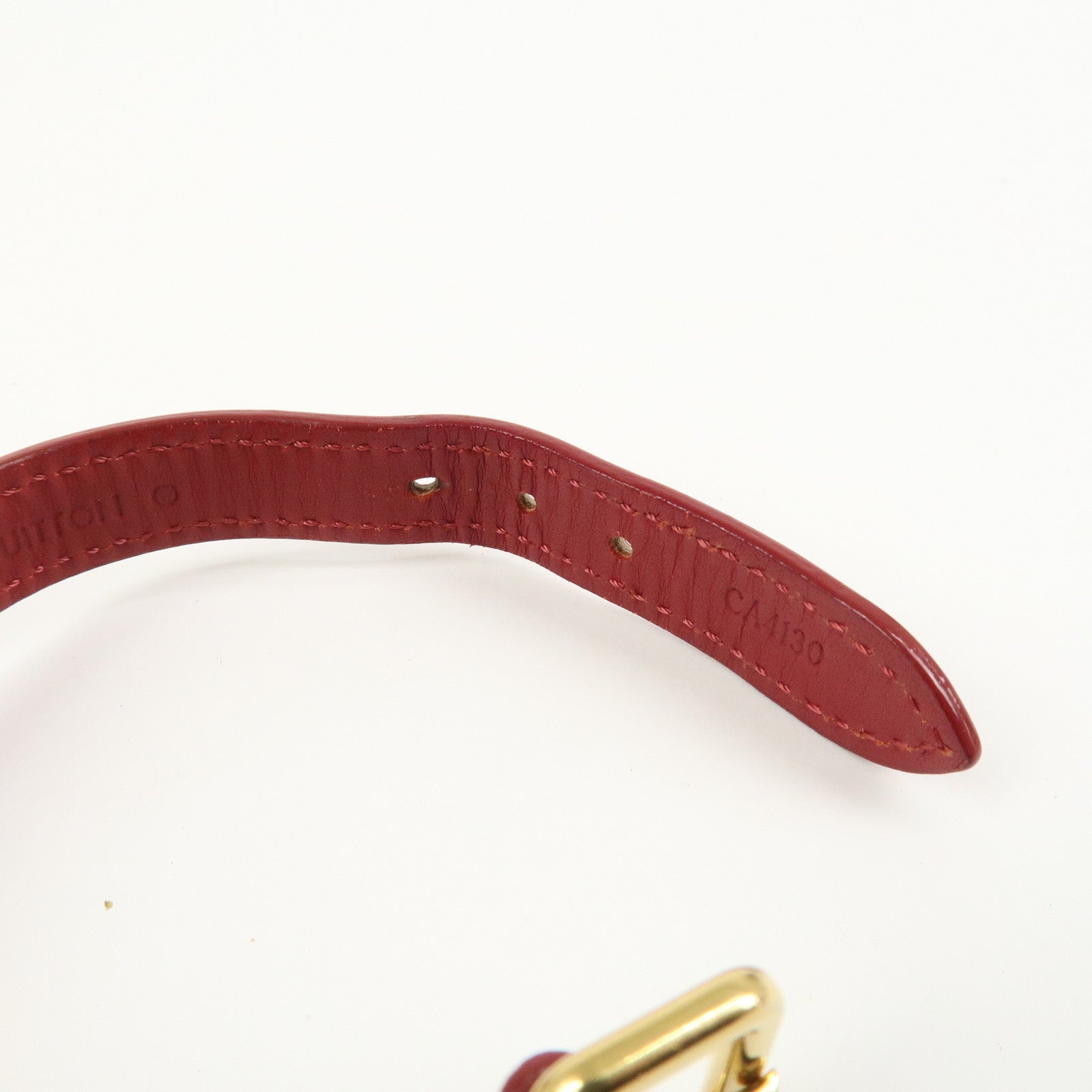 Louis Vuitton Monogram Vernis Bracelet Favorite Red M6618F