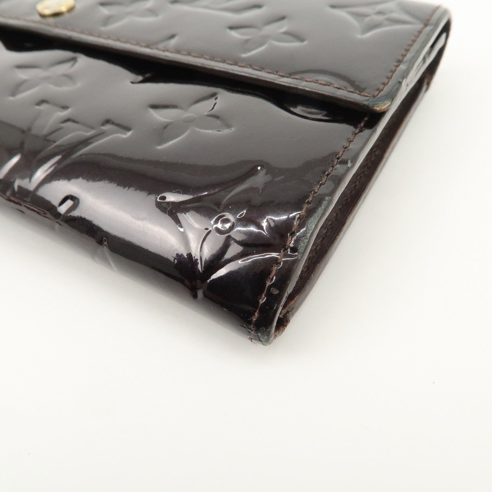 Louis Vuitton Monogram Vernis Set of 2 Long Wallet M93524 M9140F Used