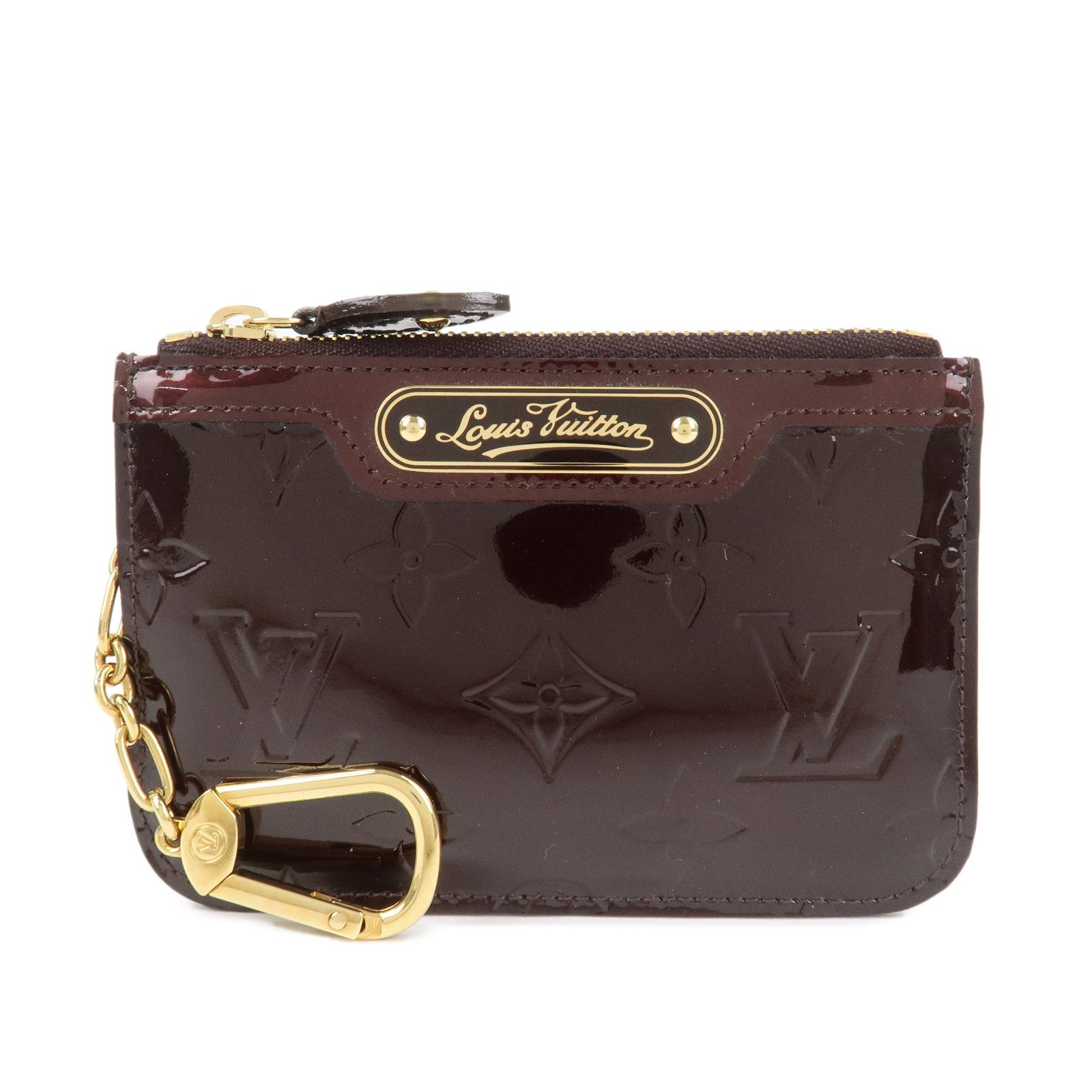 UsedLouis Vuitton Vernis Pochette Cles Coin Case Amarante M93557