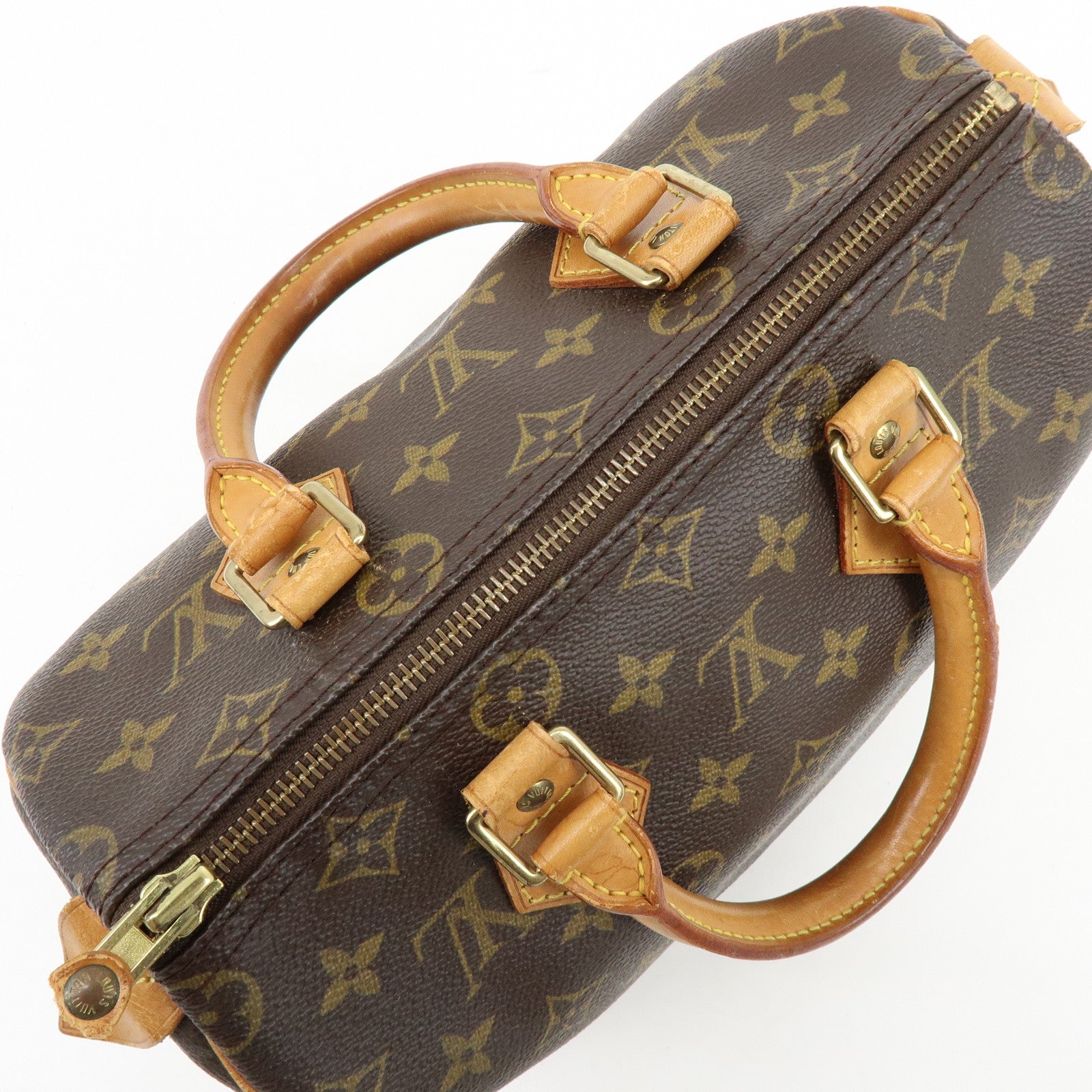 Louis Vuitton Monogram Speedy 25 Boston Bag Hand Bag Brown M41528