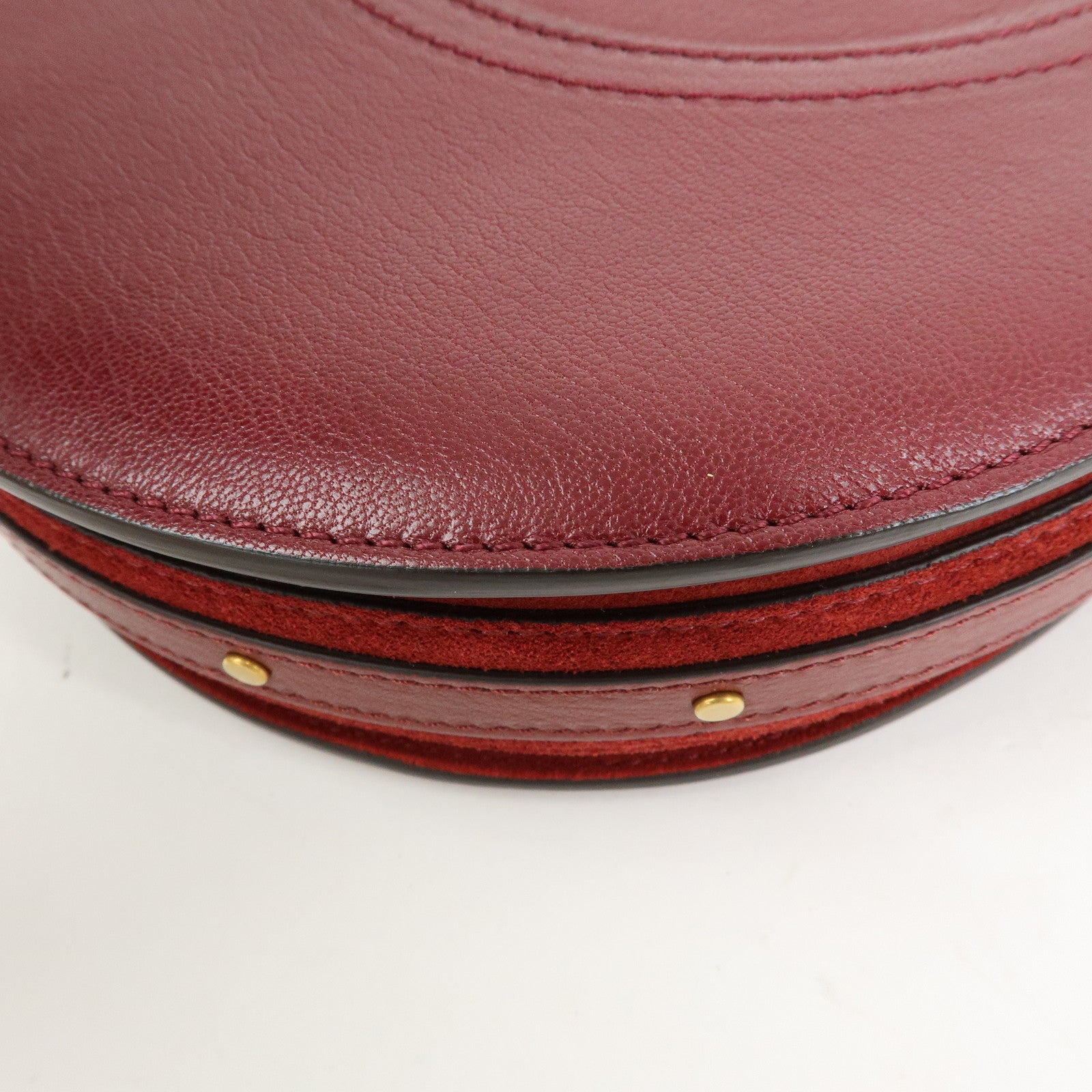 Chloe Pixie Leather Suede 2Way Bag Hand Bag Shoulder Bag Bordeaux