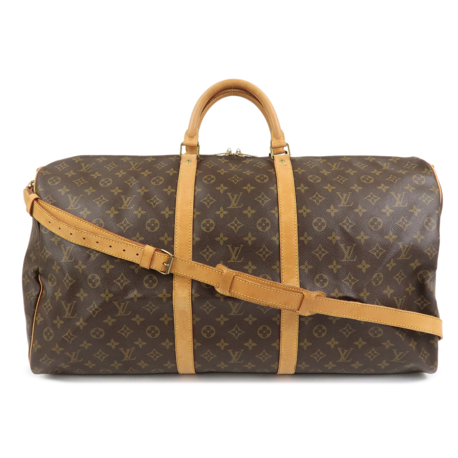 Louis Vuitton Monogram Keep All Bandouliere 60 Boston Bag M41412