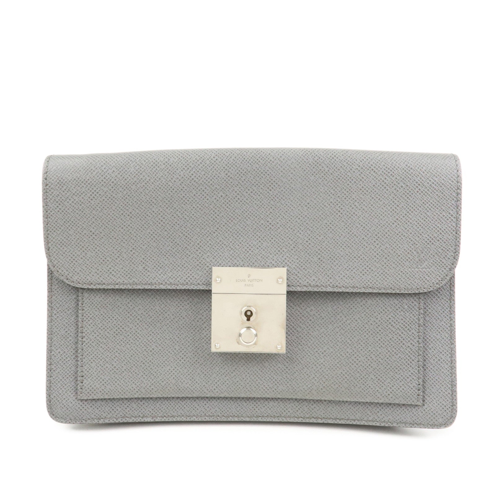 Louis Vuitton Taiga Leather Neo Belaia Clutch Bag Glacier M32683