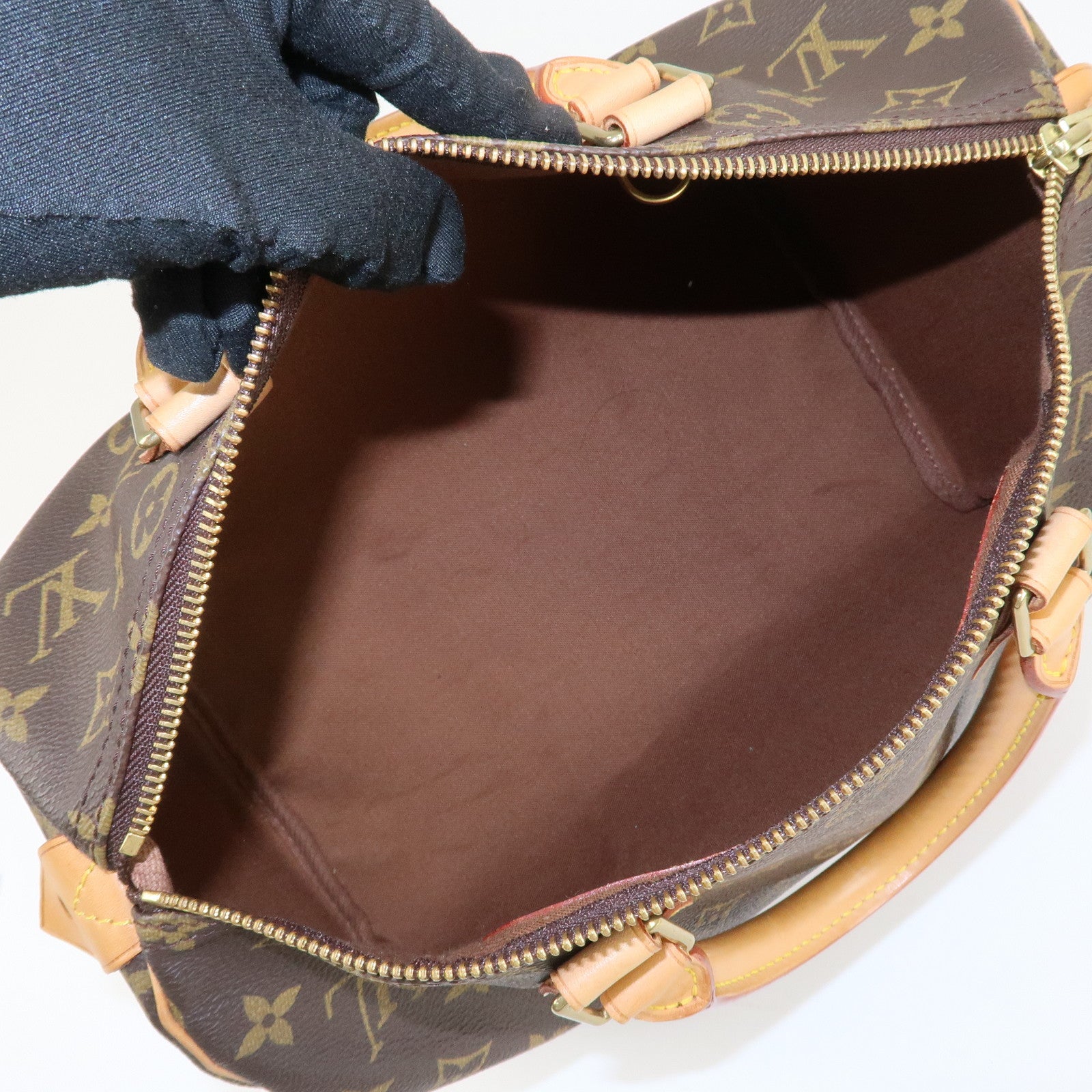 Louis Vuitton Monogram Canvas Speedy 30 Hand Bag Brown M41526