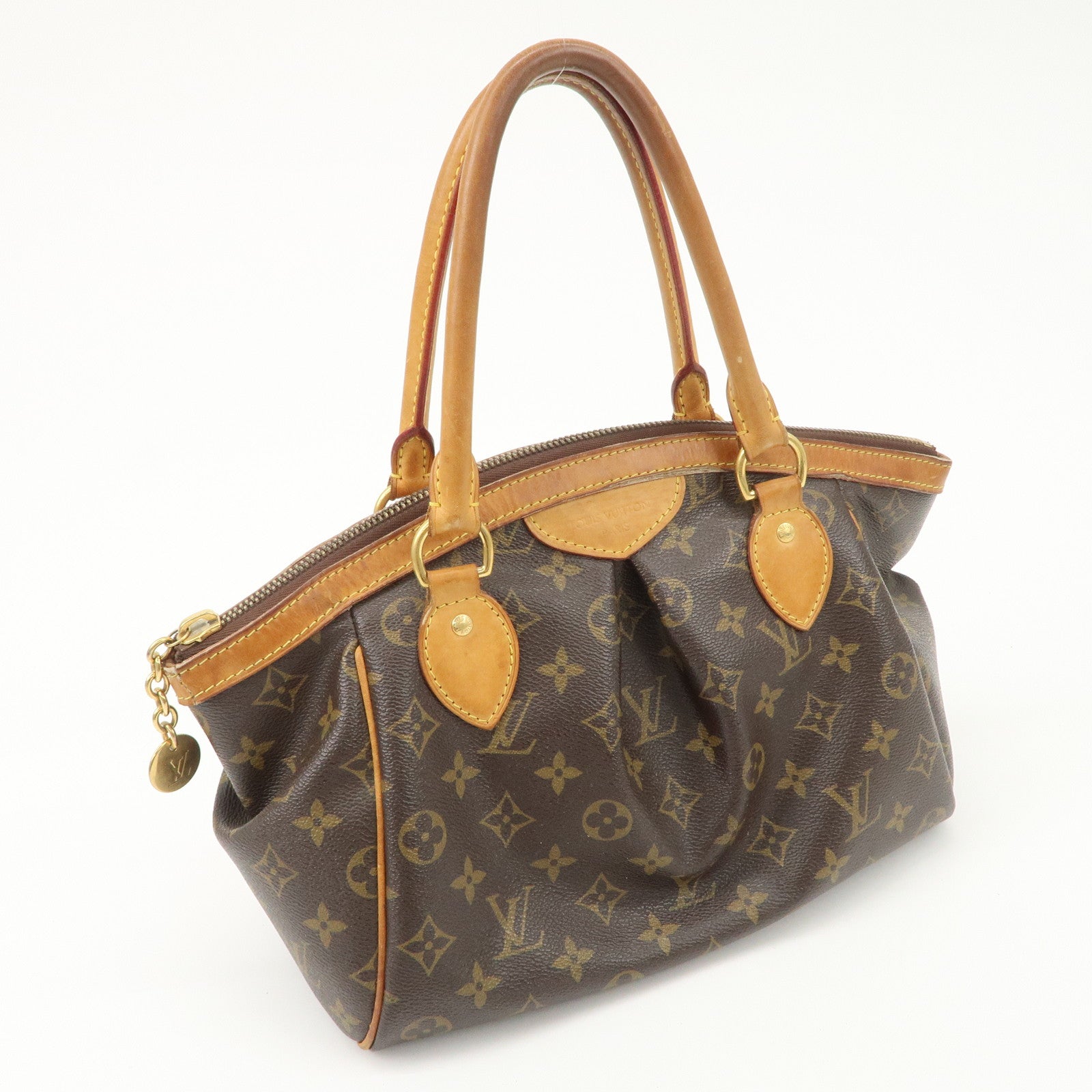 Louis Vuitton Monogram Tivoli PM Hand Bag Brown M40143 Used