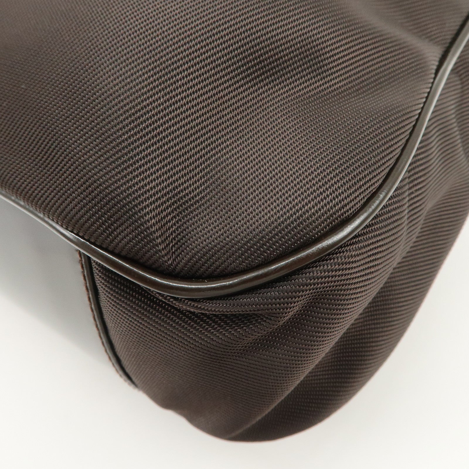 GUCCI Bamboo Nylon Leather 2Way Bag Hand Bag Shoulder Bag 001・2404