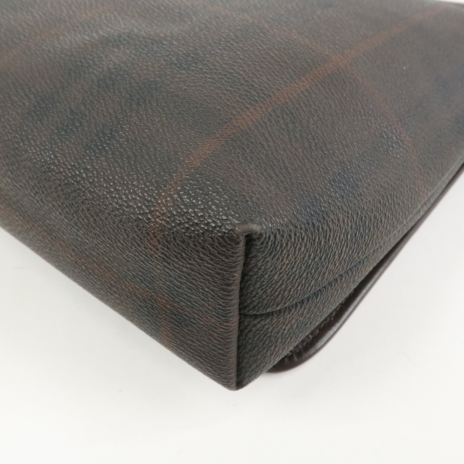 BURBERRY PVC Canvas Leather Shoulder Bag Crossbody Bag Brown