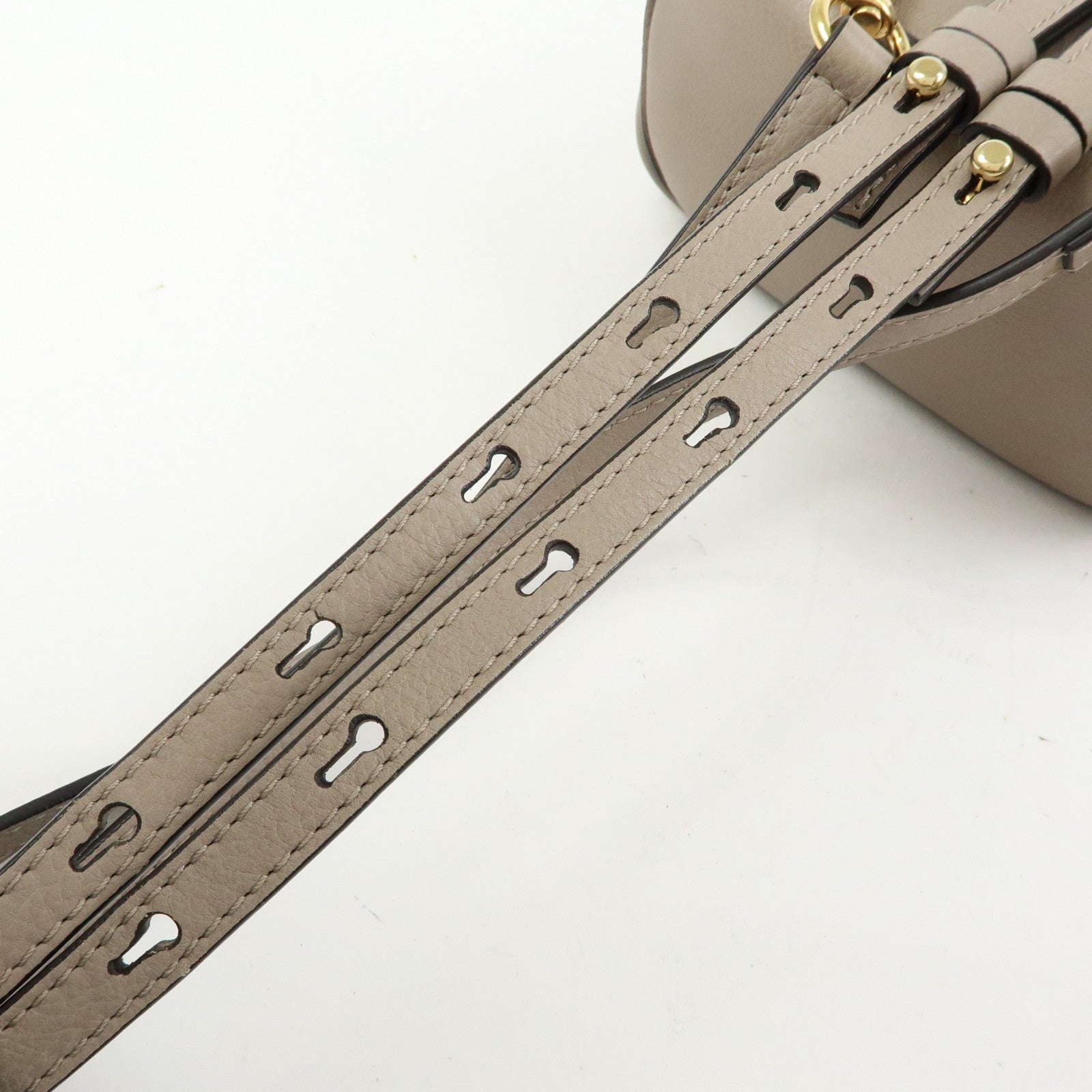 Chloe Faye Suede Leather 2Way Bag Shoulder Bag Backpack Gray