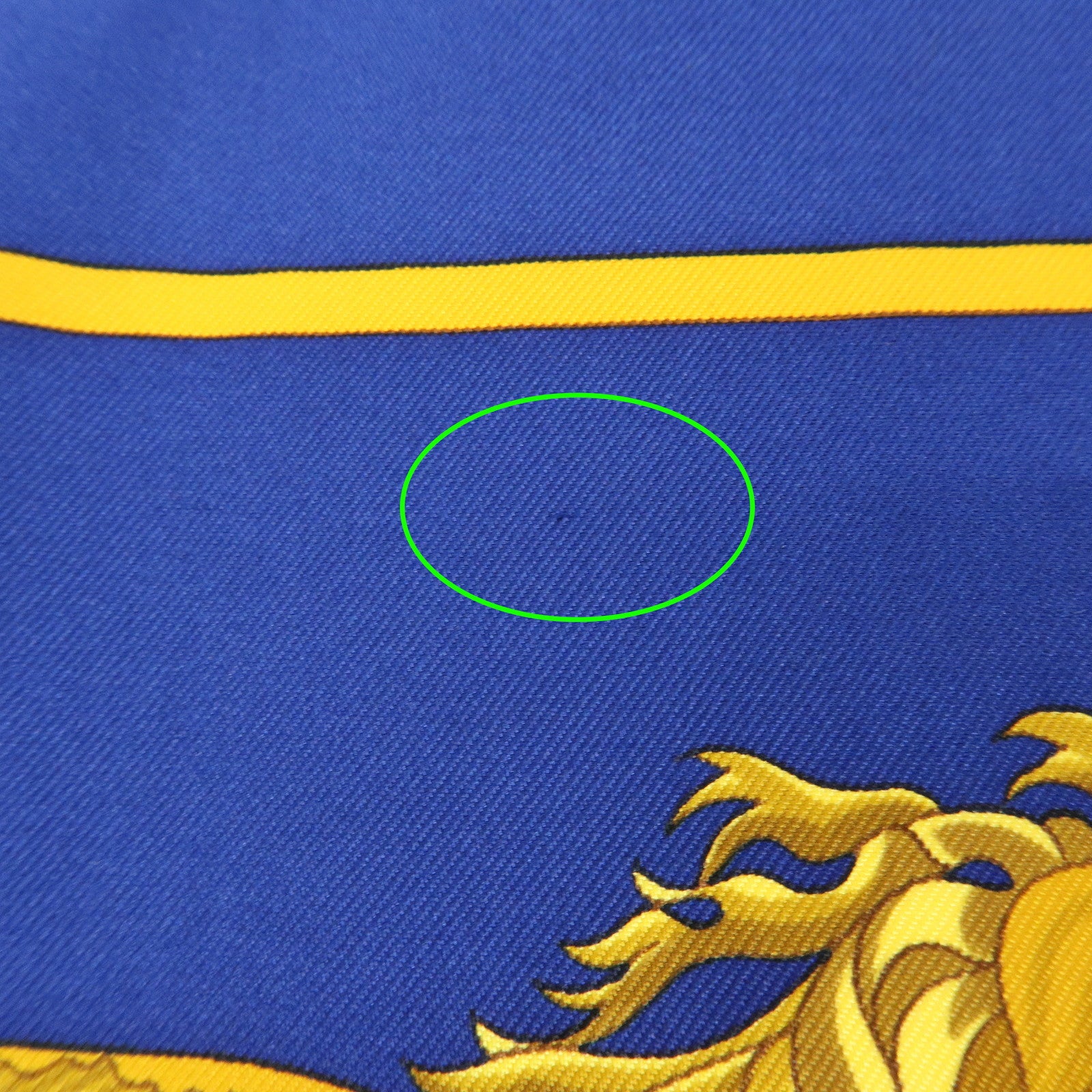 HERMES Carre 90 Silk 100% Scarf IN SALZBURG Blue Gold