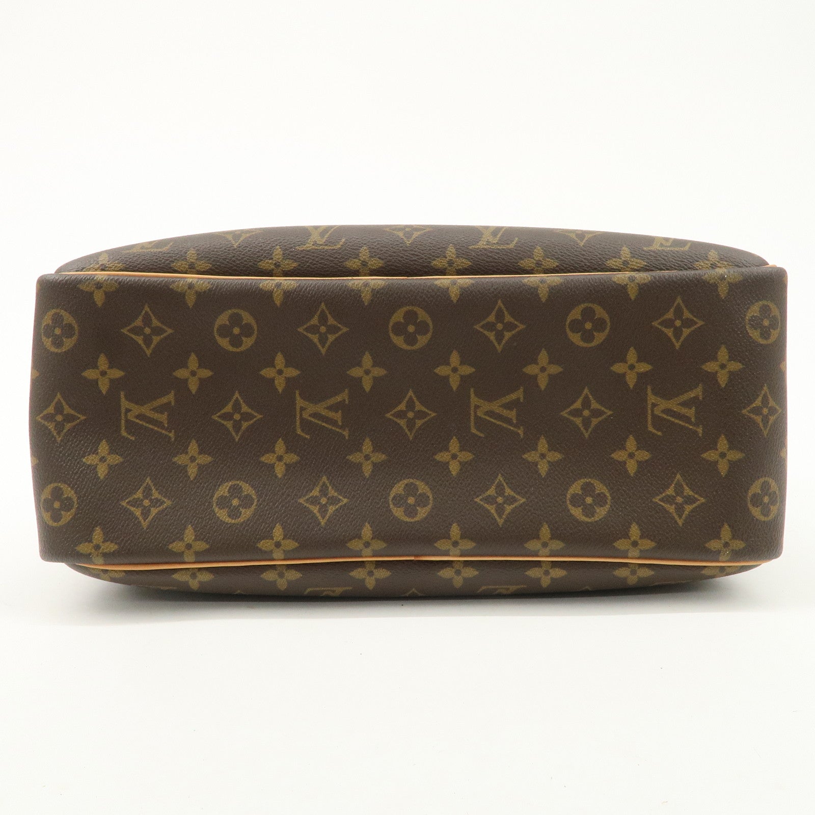 Louis Vuitton Monogram Deauville Hand Bag Brown M47270 Used