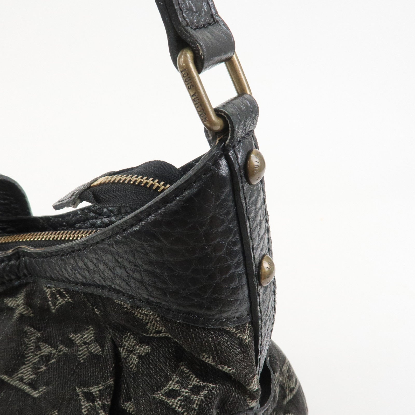 Louis Vuitton Monogram Denim Monogram denim Leather XS Style