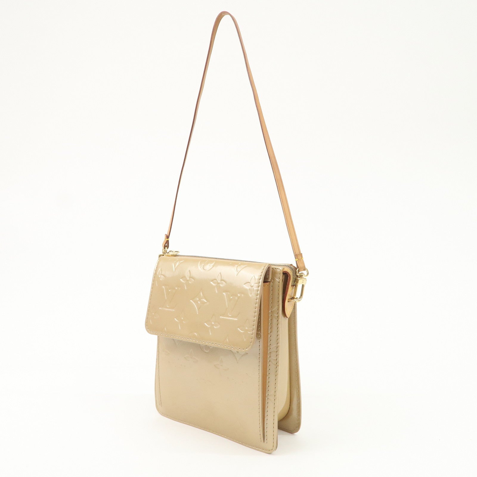 Louis Vuitton Monogram Vernis Motte Shoulder Bag Noisette M91337 Used