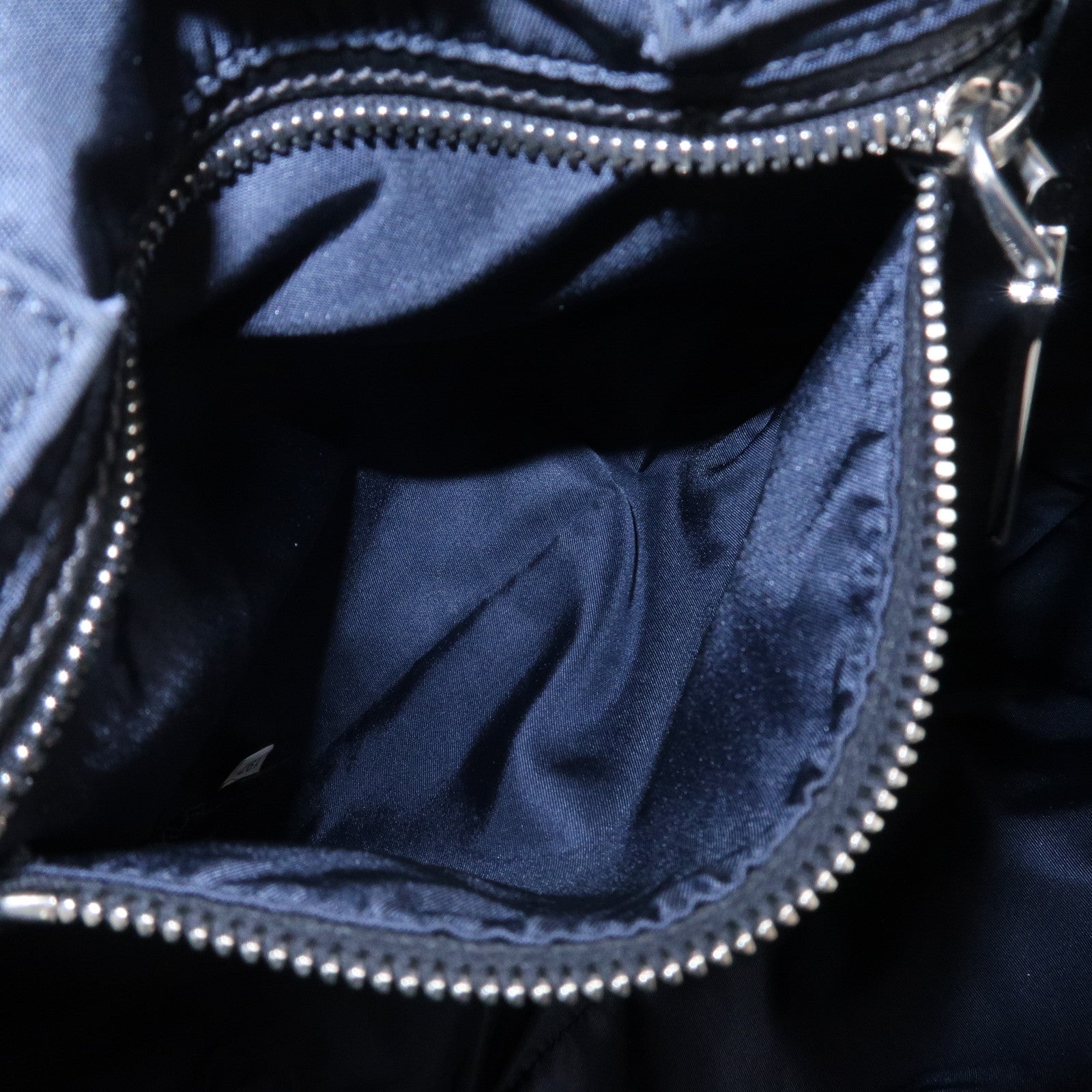 PRADA Nylon 2 Way Bag Hand Bag Shoulder Bag Black Navy BR4521