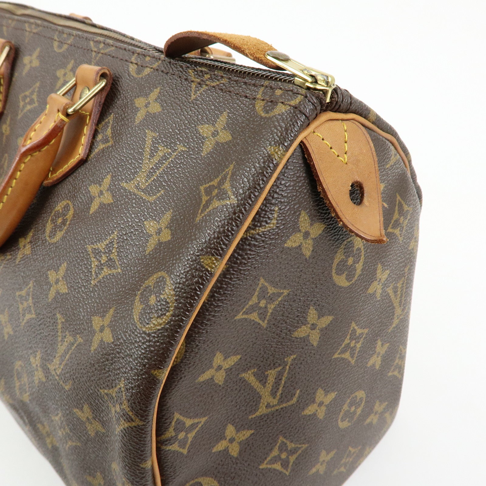 Louis Vuitton Monogram Speedy 35 Boston Bag Hand Bag Brown M41524