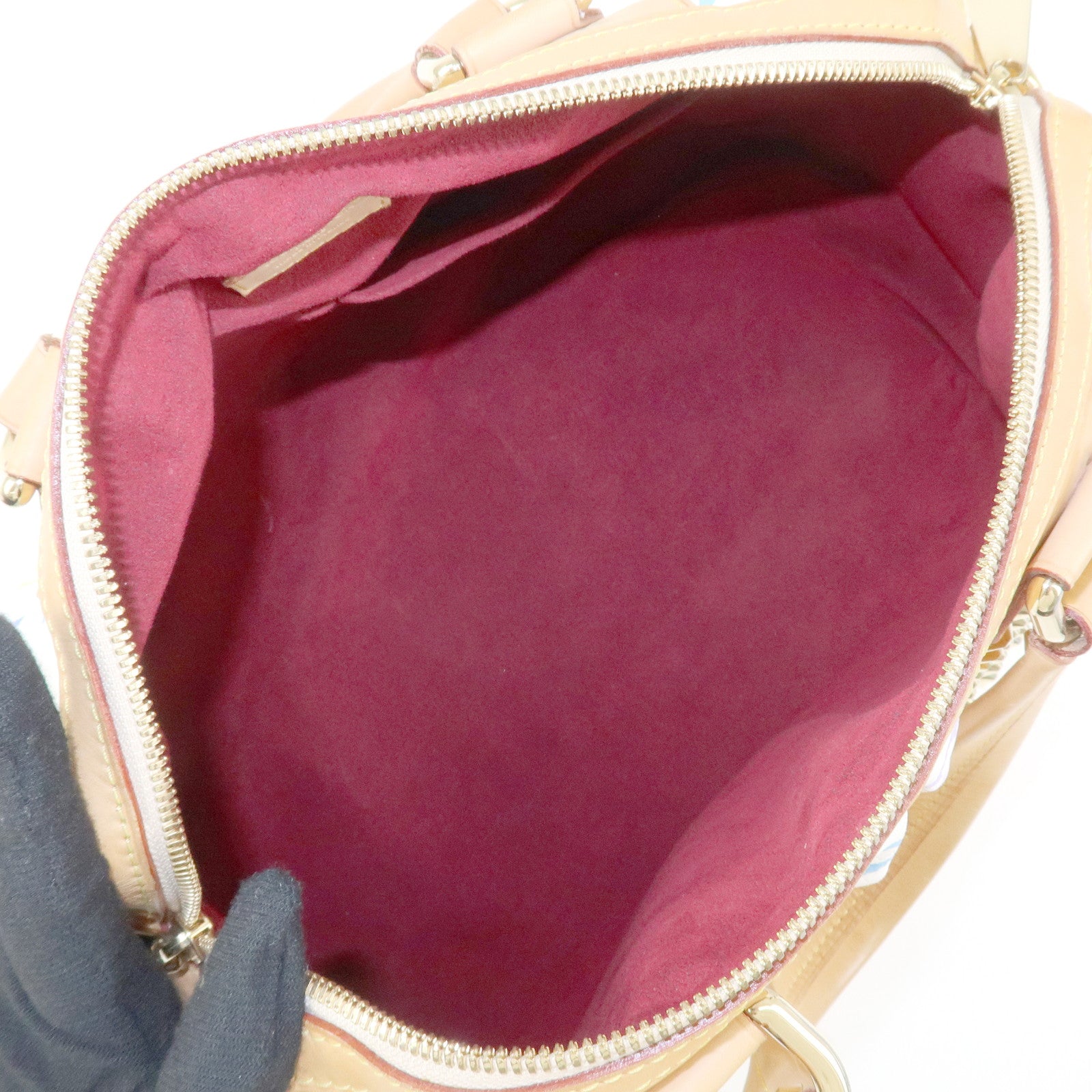 Louis Vuitton Monogram Multicolor Courtney MM 2Way Bag Blanc M45641 Used