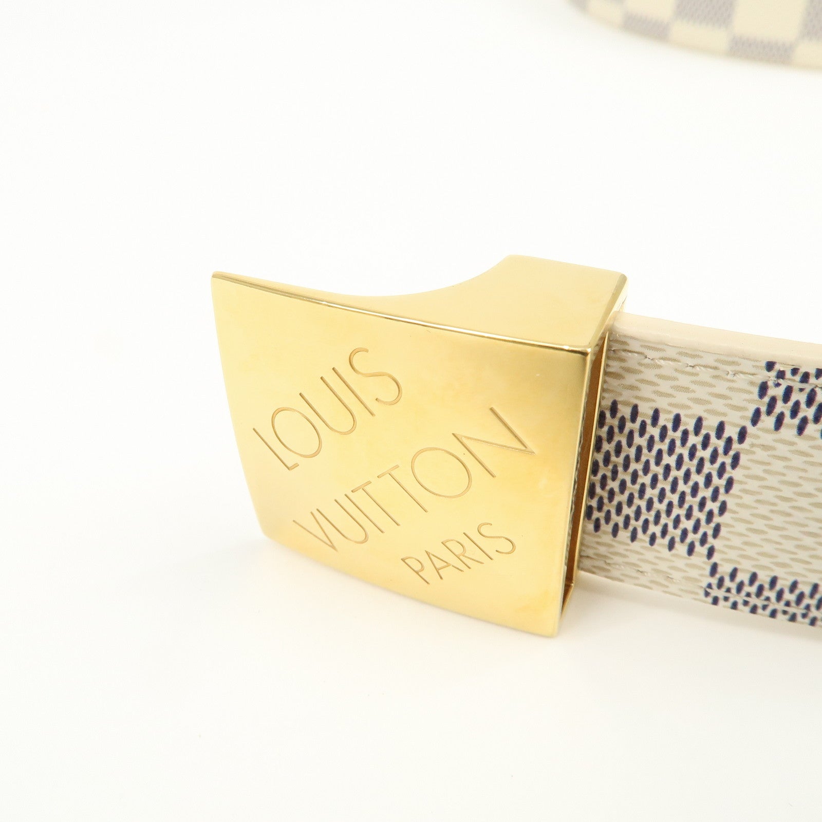 Louis Vuitton Damier Azur Ceinture Canvas Belt 85/34 M9678