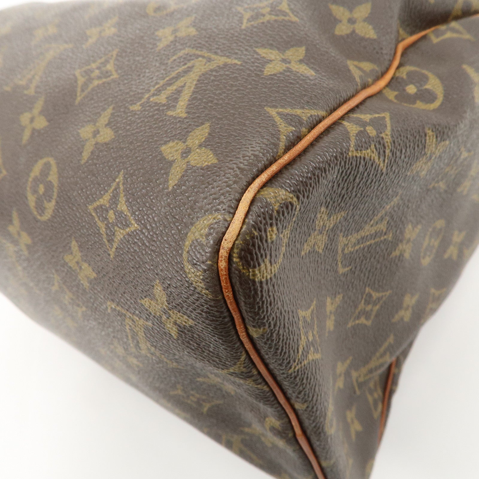 Louis Vuitton Monogram Speedy 30 Hand Bag Boston Bag Brown M41526 Used