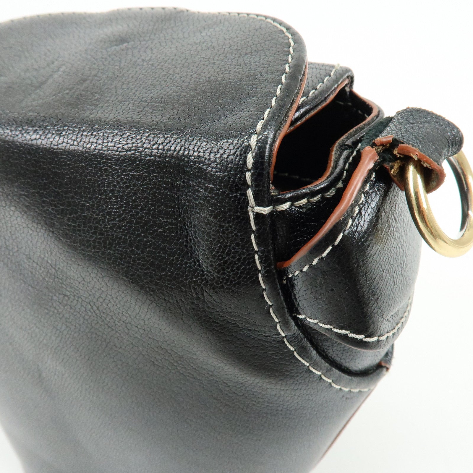 Chloe See by Chloe Leather Shoulder Crossbody Bag Black