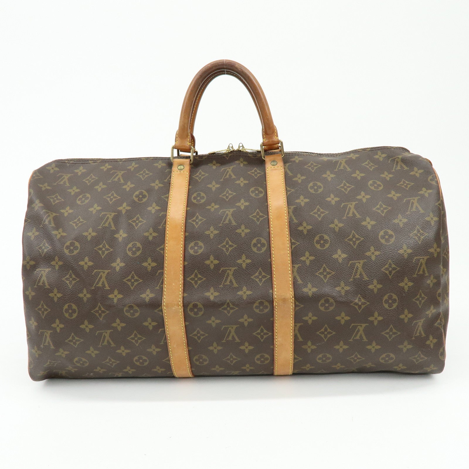 Louis Vuitton Monogram Keep All 55 Boston Bag Brown M41424