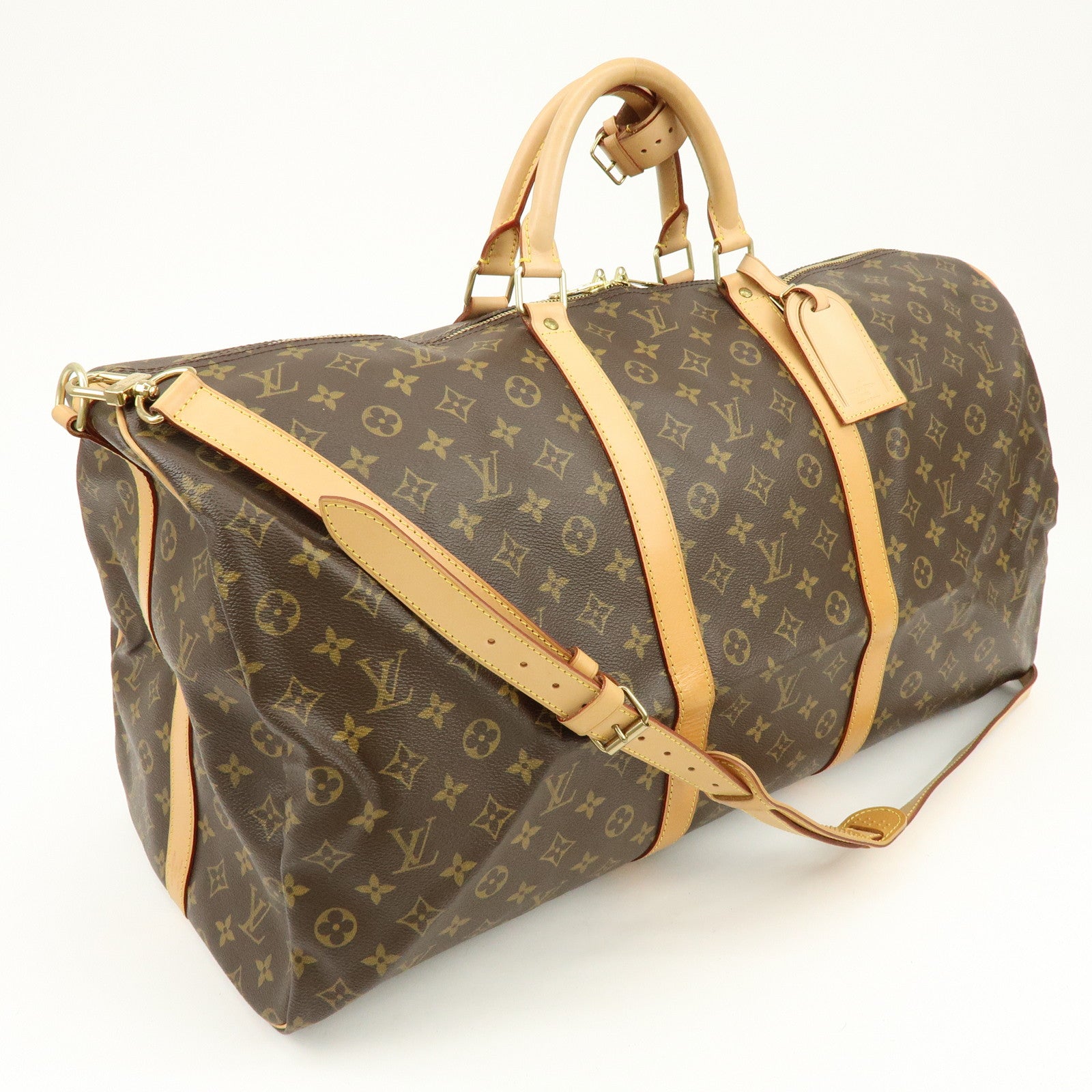 Louis Vuitton Monogram Keep All Bandouliere 60 Boston Bag M41412
