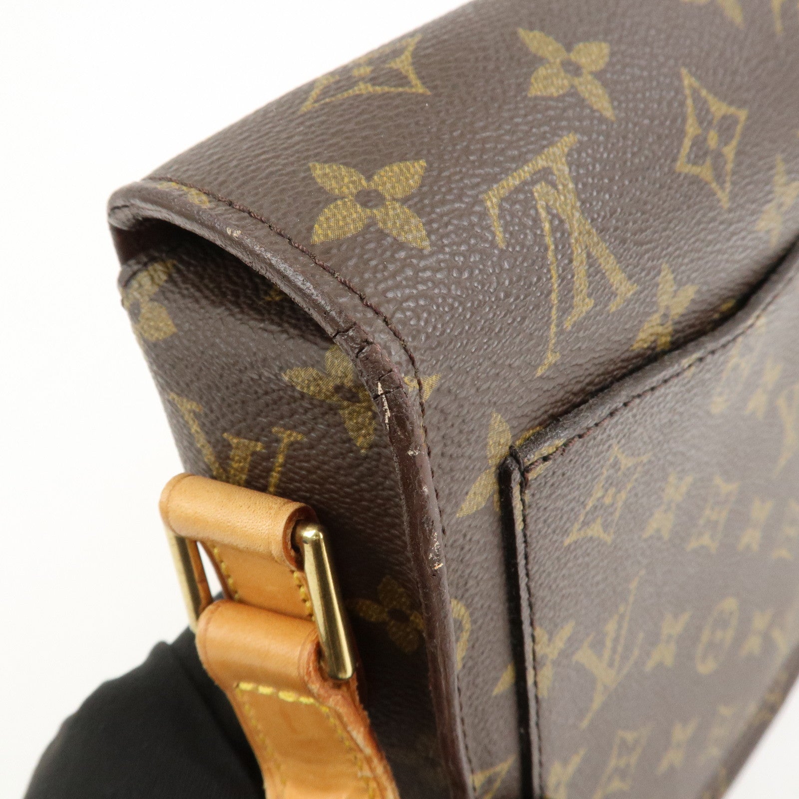 Louis Vuitton Monogram Saint Cloud GM Shoulder Bag Brown M51242 Used