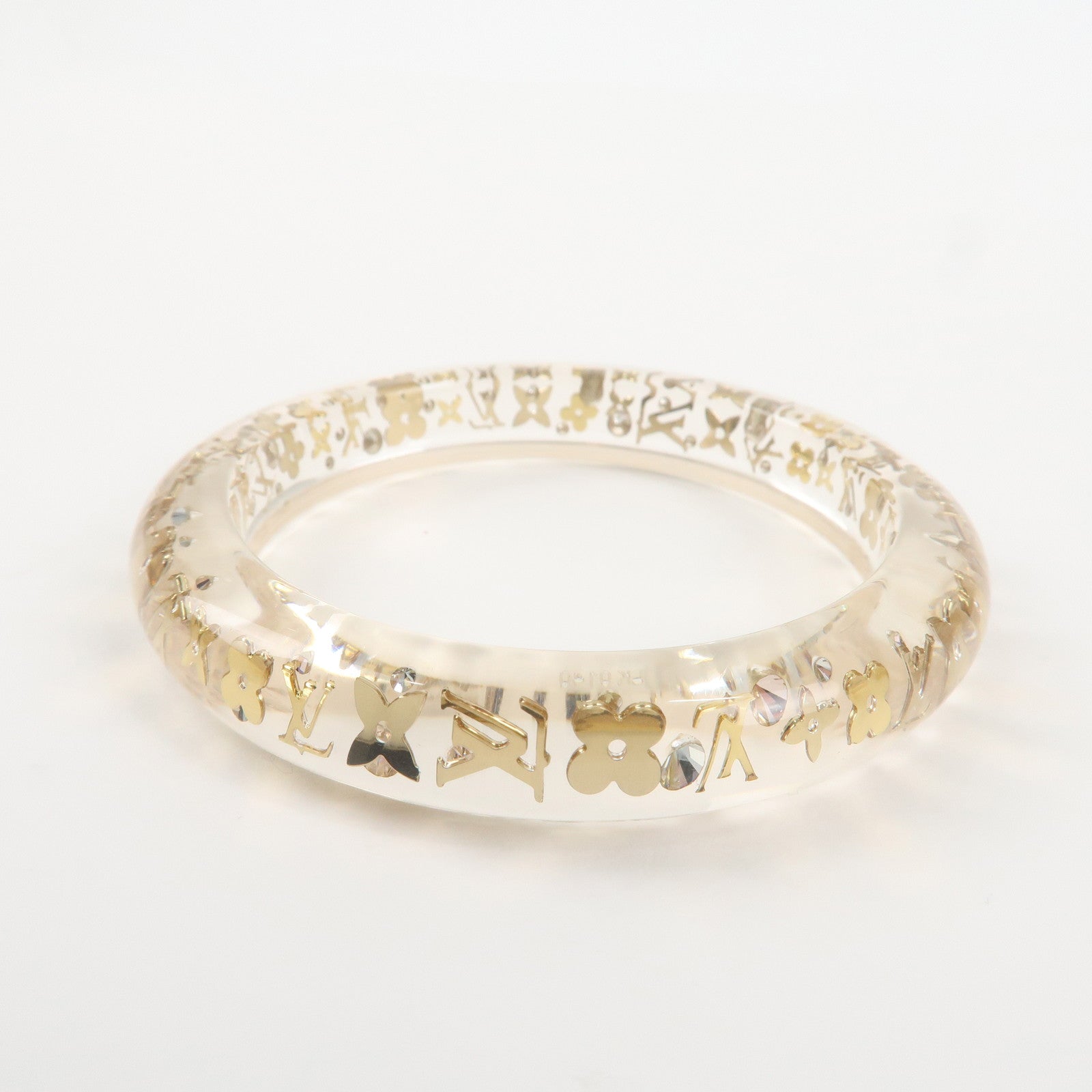 Louis Vuitton Bracelet Inclusion TPM Bangle Clear Gold M65202 Used