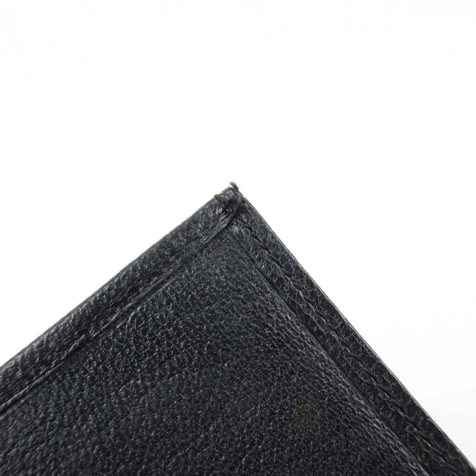 CHANEL COCO Mark Lamb Skin Tri-fold Compact Wallet Black A13456