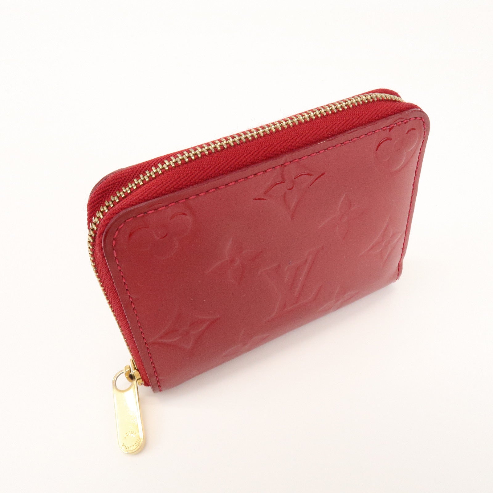 Louis Vuitton Monogram Vernis Leather Zippy Coin Case Pomme d'Amour