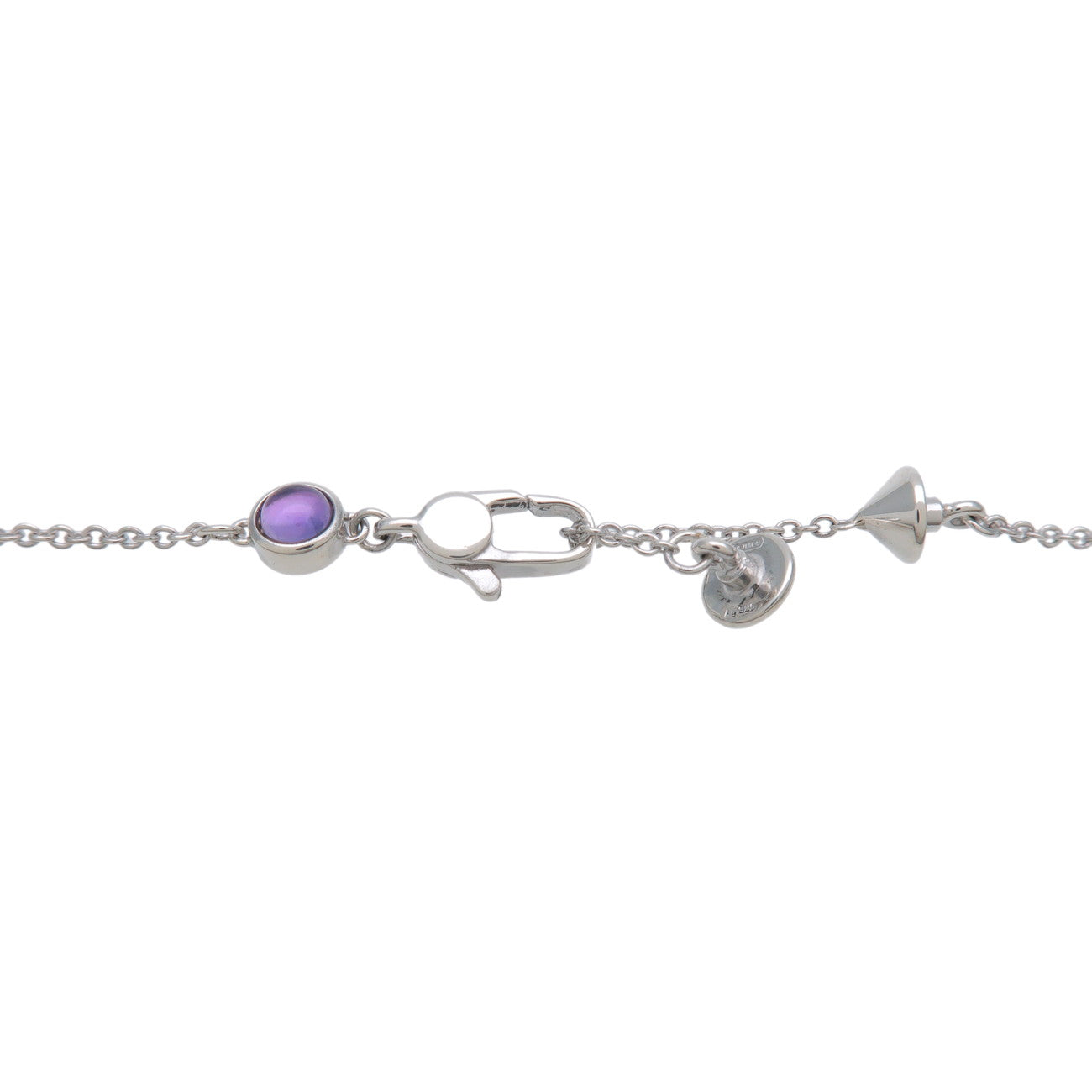 GUCCI Heart Nacklace Amethyst SV925 Silver 325871