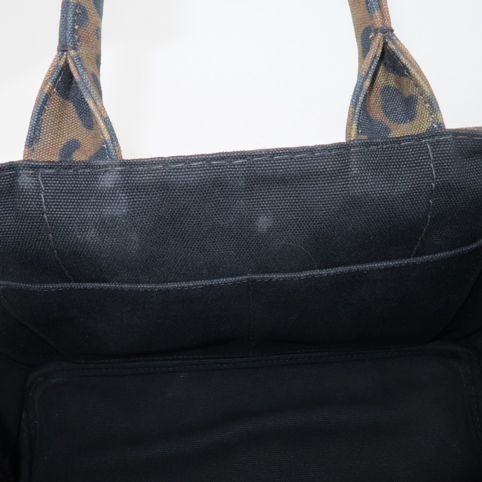 PRADA Canapa Canvas 2Way Bag Hand Bag Shoulder Bag Camouflage B2642B Used