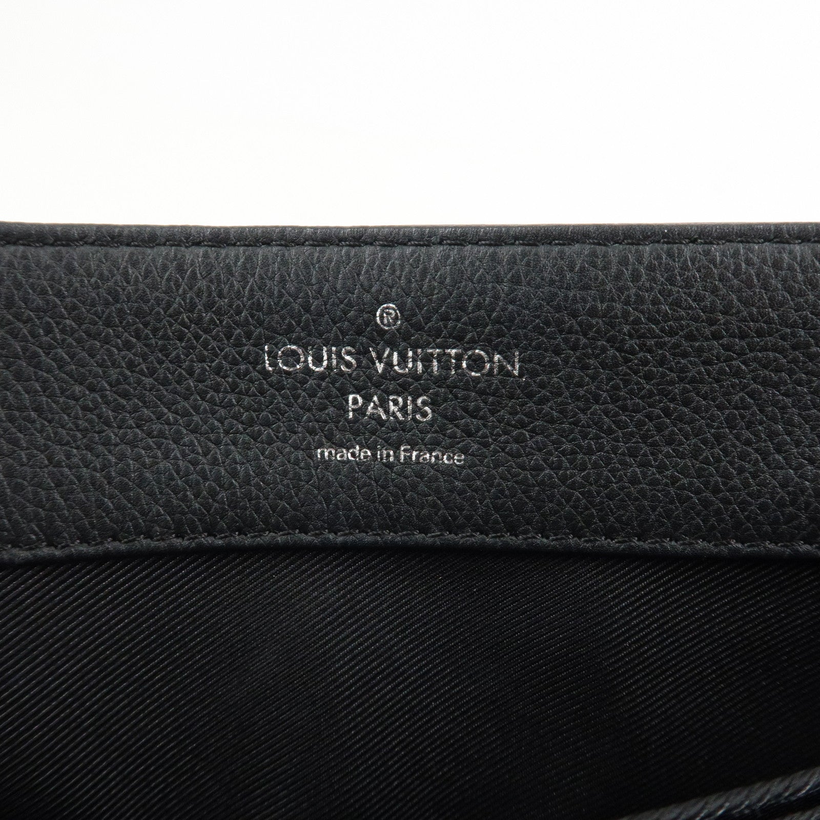 Louis Vuitton Lock Me Leather Cartable Hand Bag Noir Black M50250