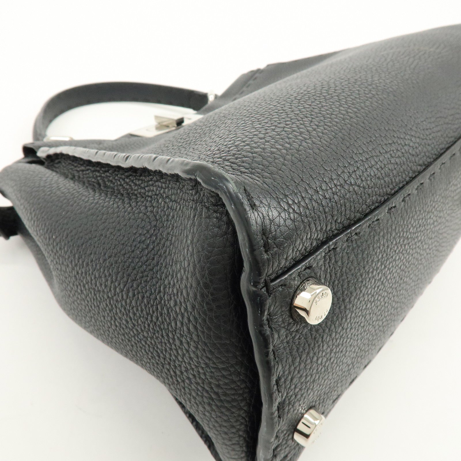 FENDI Selleria Peekaboo Leather 2Way Bag Hand Shoulder Bag 8BN290