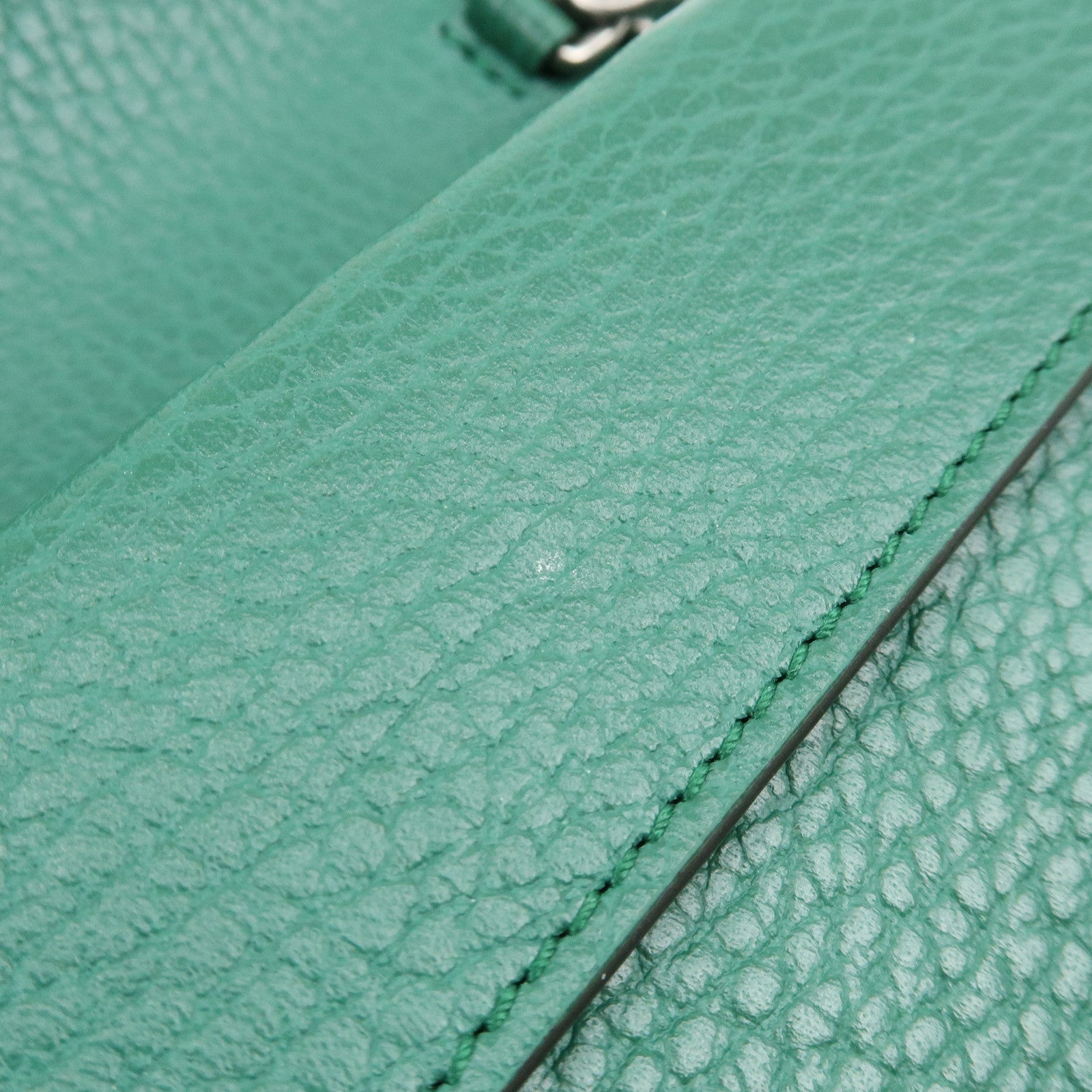 GUCCI Dionysus Super Mini Leather Chain Shoulder Bag Green 476432