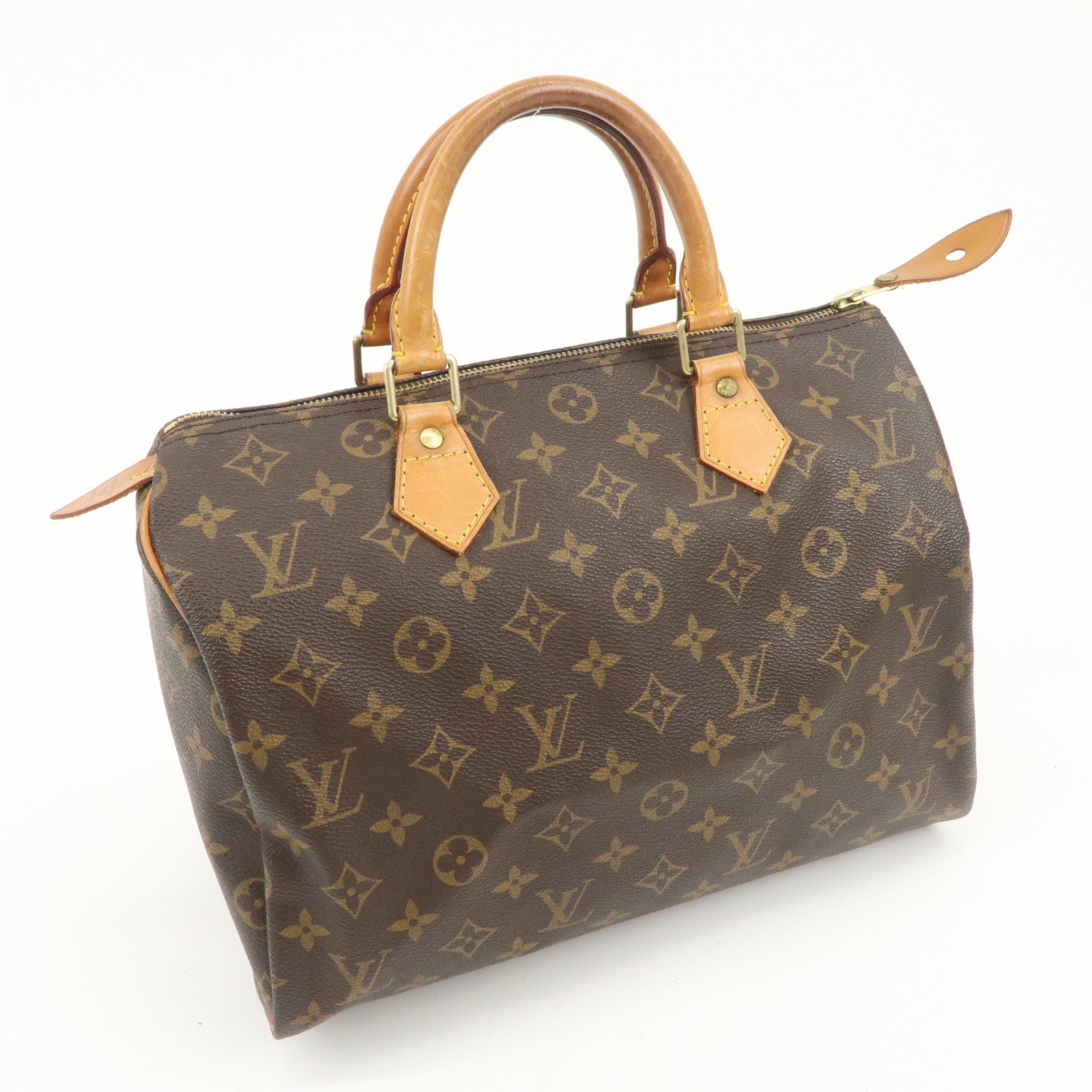 Louis Vuitton Monogram Speedy 30 Boston Bag Hand Bag Brown M41526