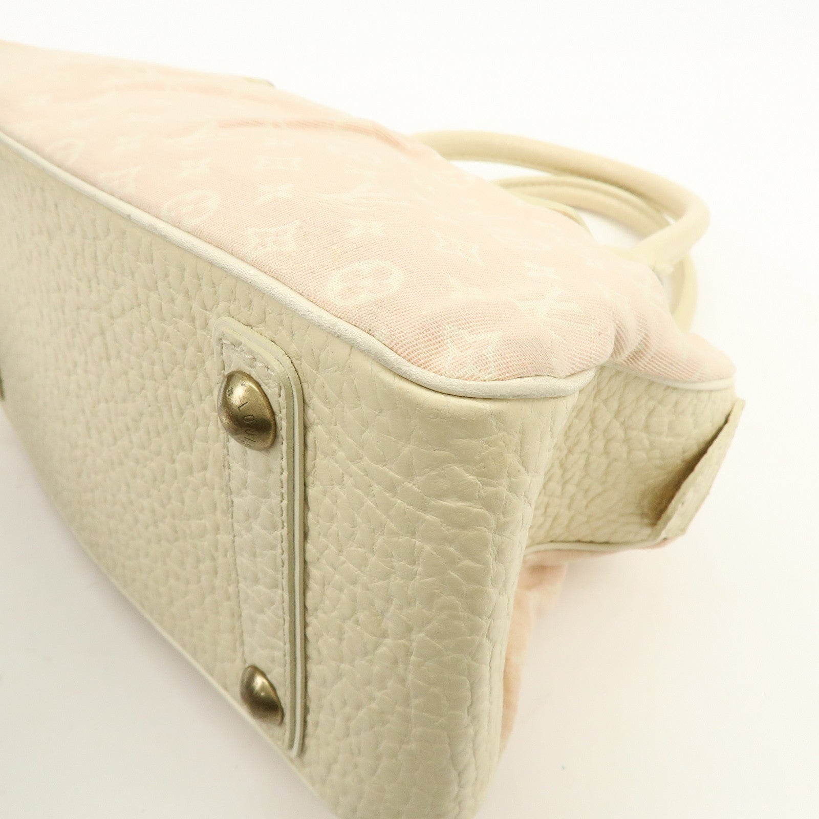 Louis Vuitton Monogram Mini Lin Trapes PM Hand Bag Rose M40062