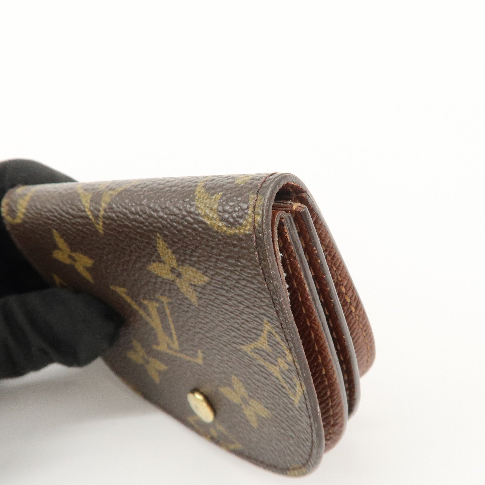 Louis Vuitton Monogram Porte Monnaie Gousset Coin Case M61970 Used